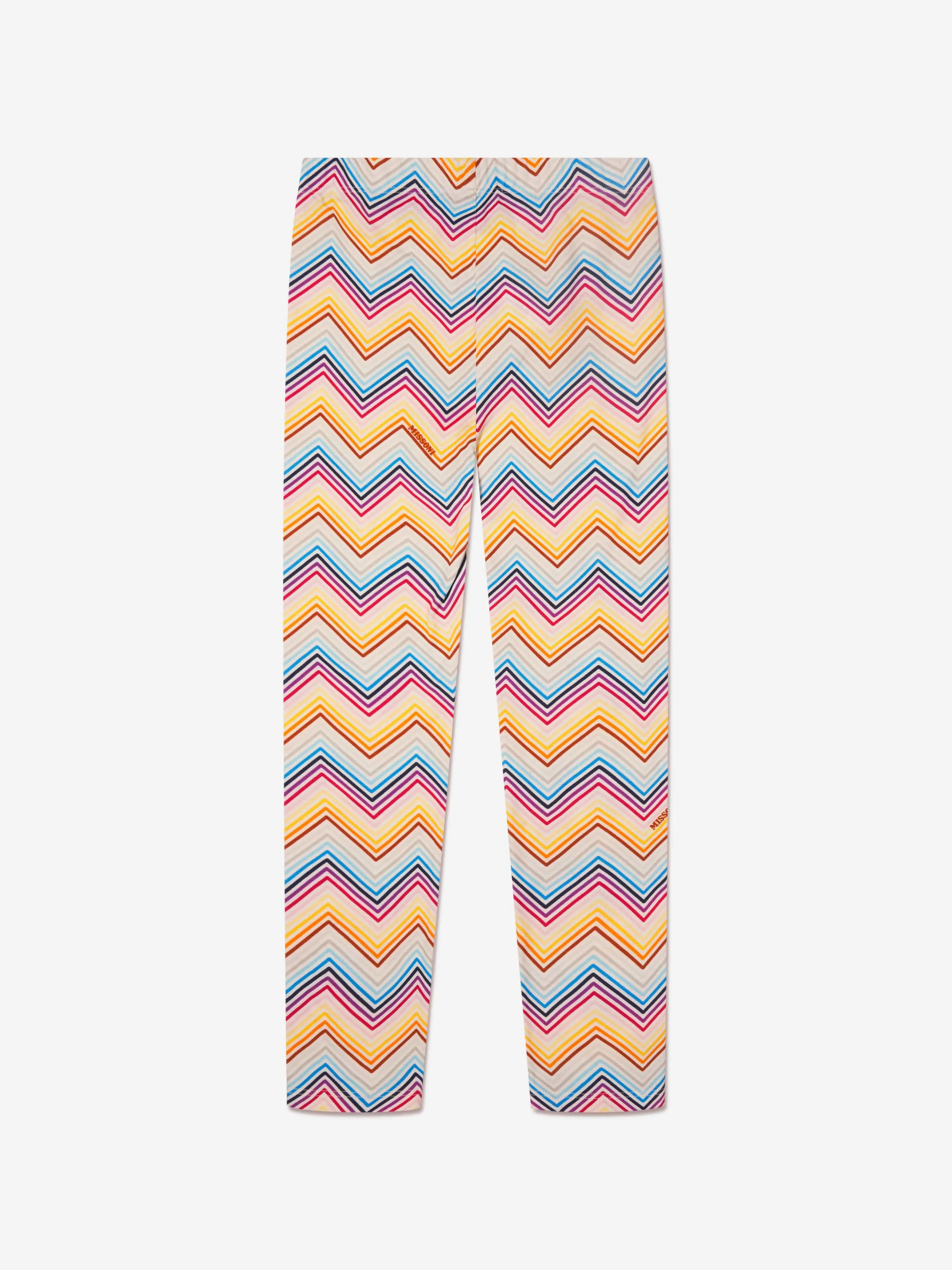 Missoni Mädchen Zickzack-Leggings in Mehrfarben