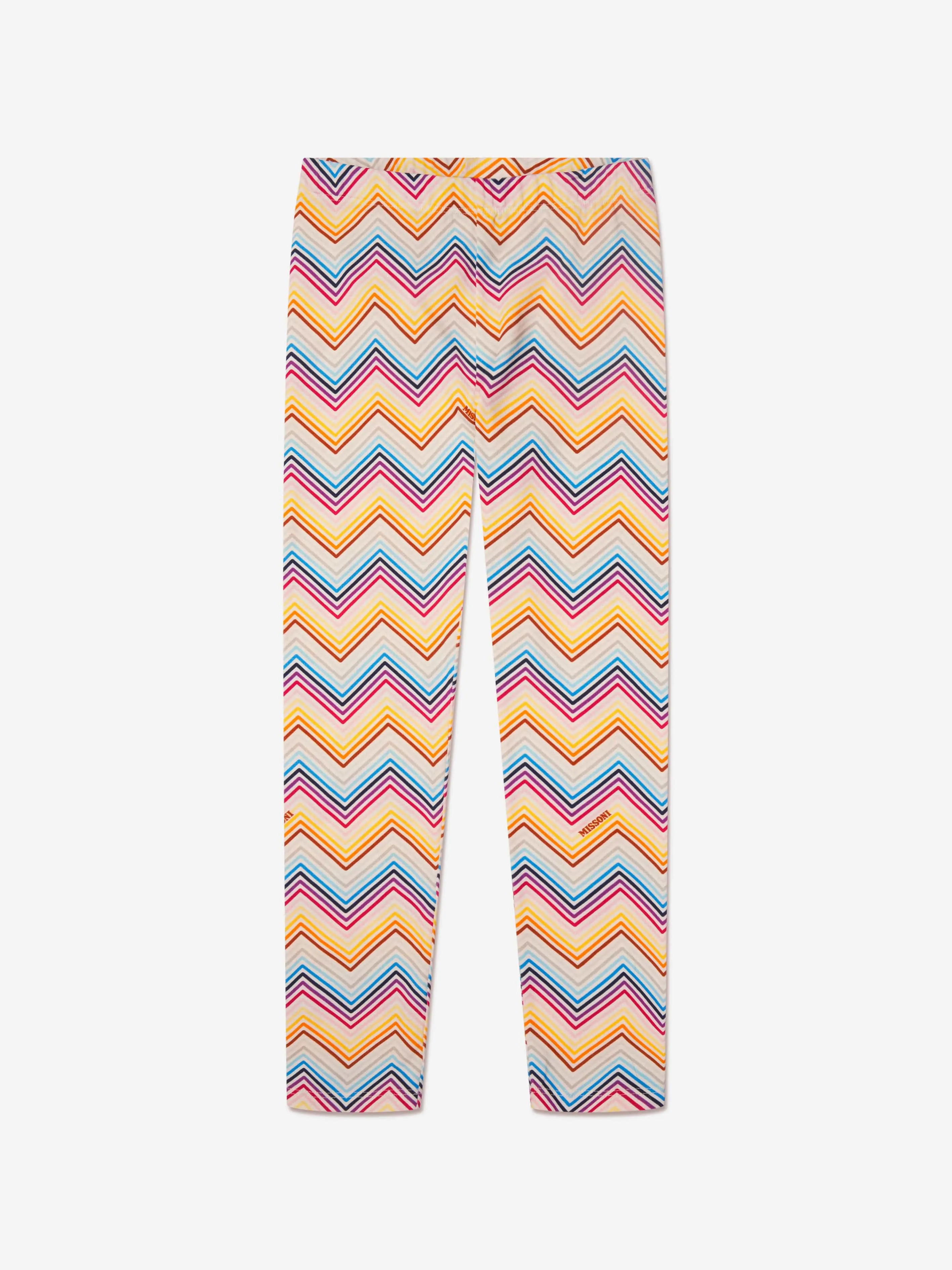 Missoni Mädchen Zickzack-Leggings in Mehrfarben