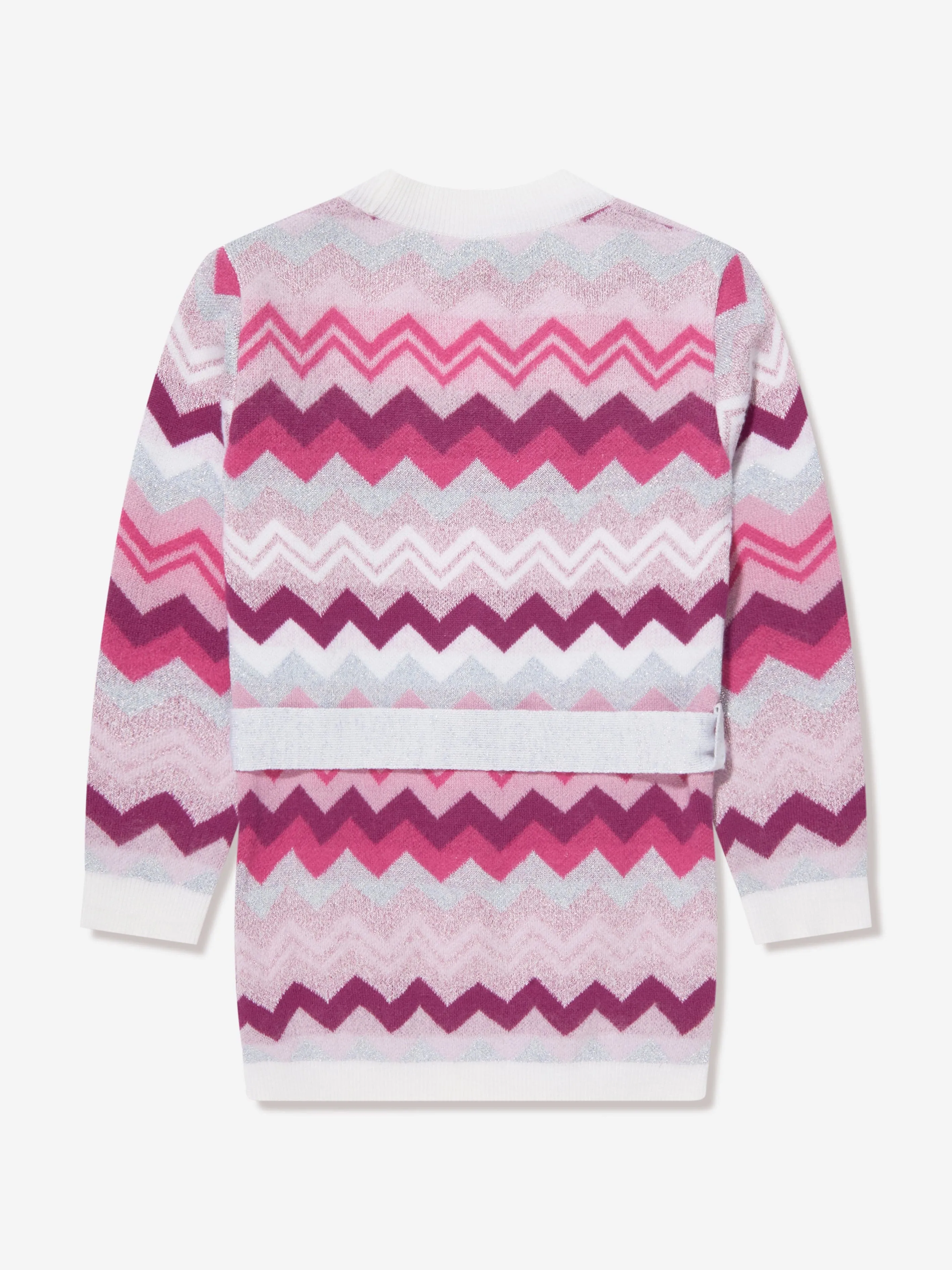 Missoni Girls Zickzack-Cardigan in Rosa