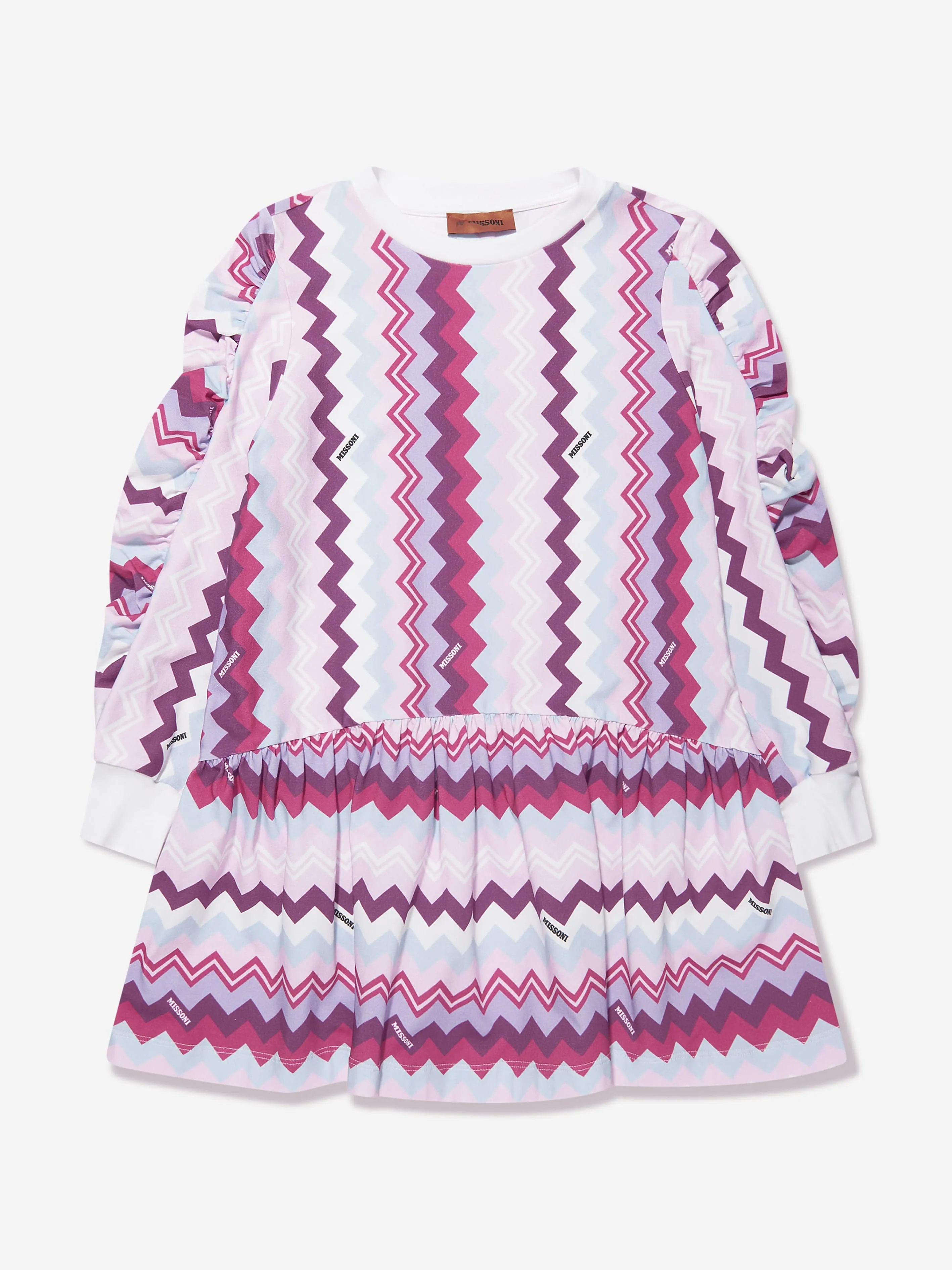 Missoni Mädchen Zickzack-Kleid in Rosa
