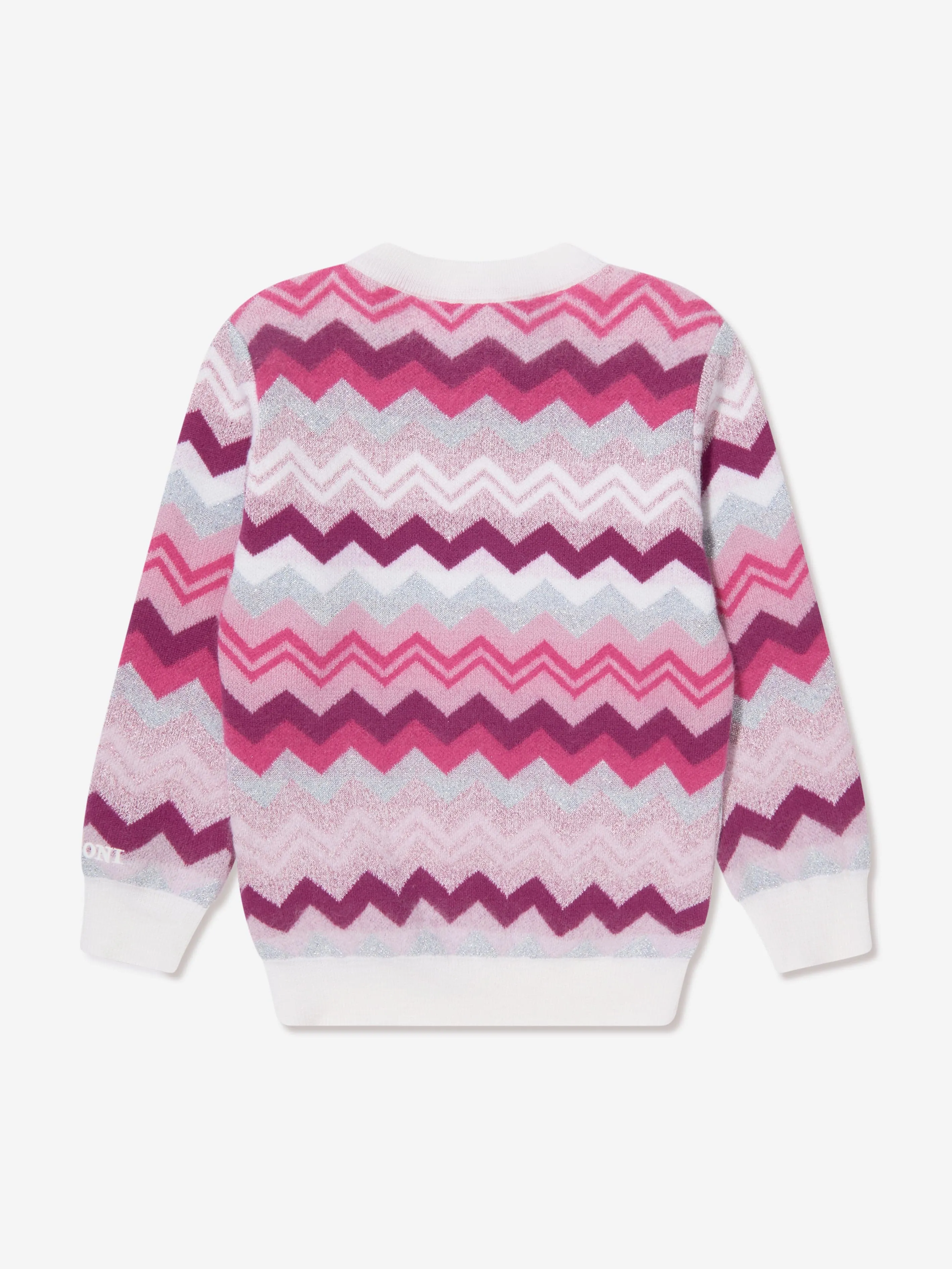 Missoni Mädchen Zickzack Pullover in Rosa