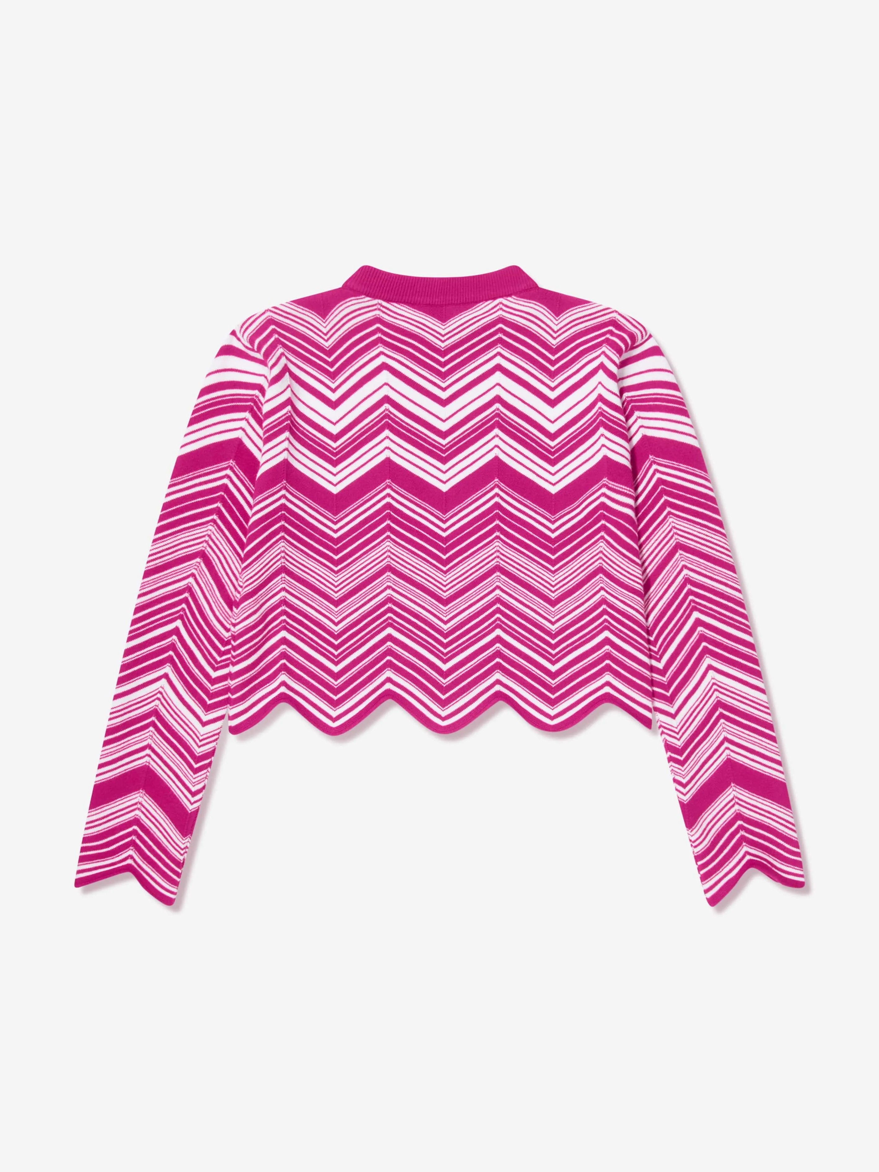 Missoni Mädchen Zickzack Strickpullover in Rosa