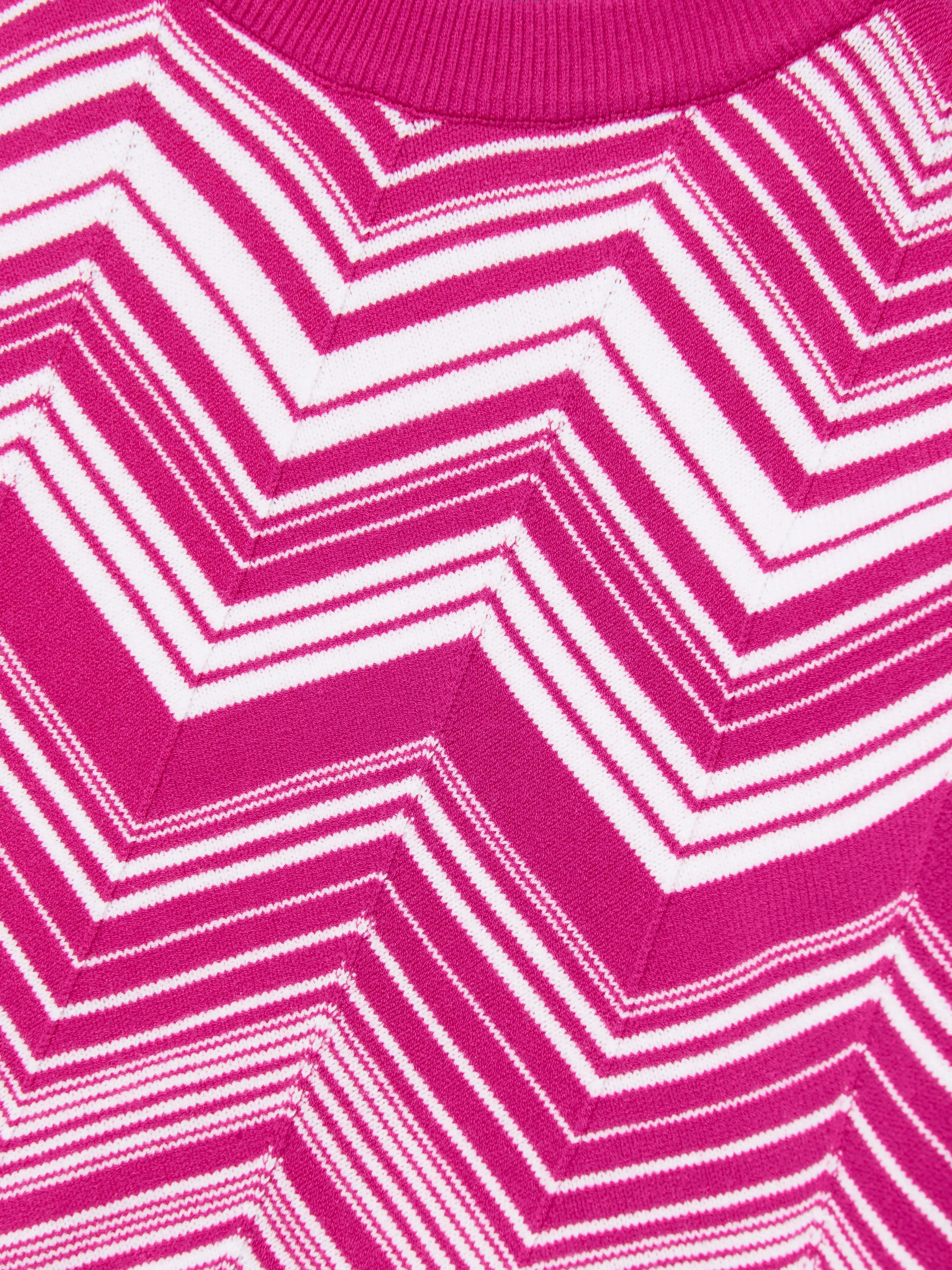 Missoni Mädchen Zickzack Strickpullover in Rosa