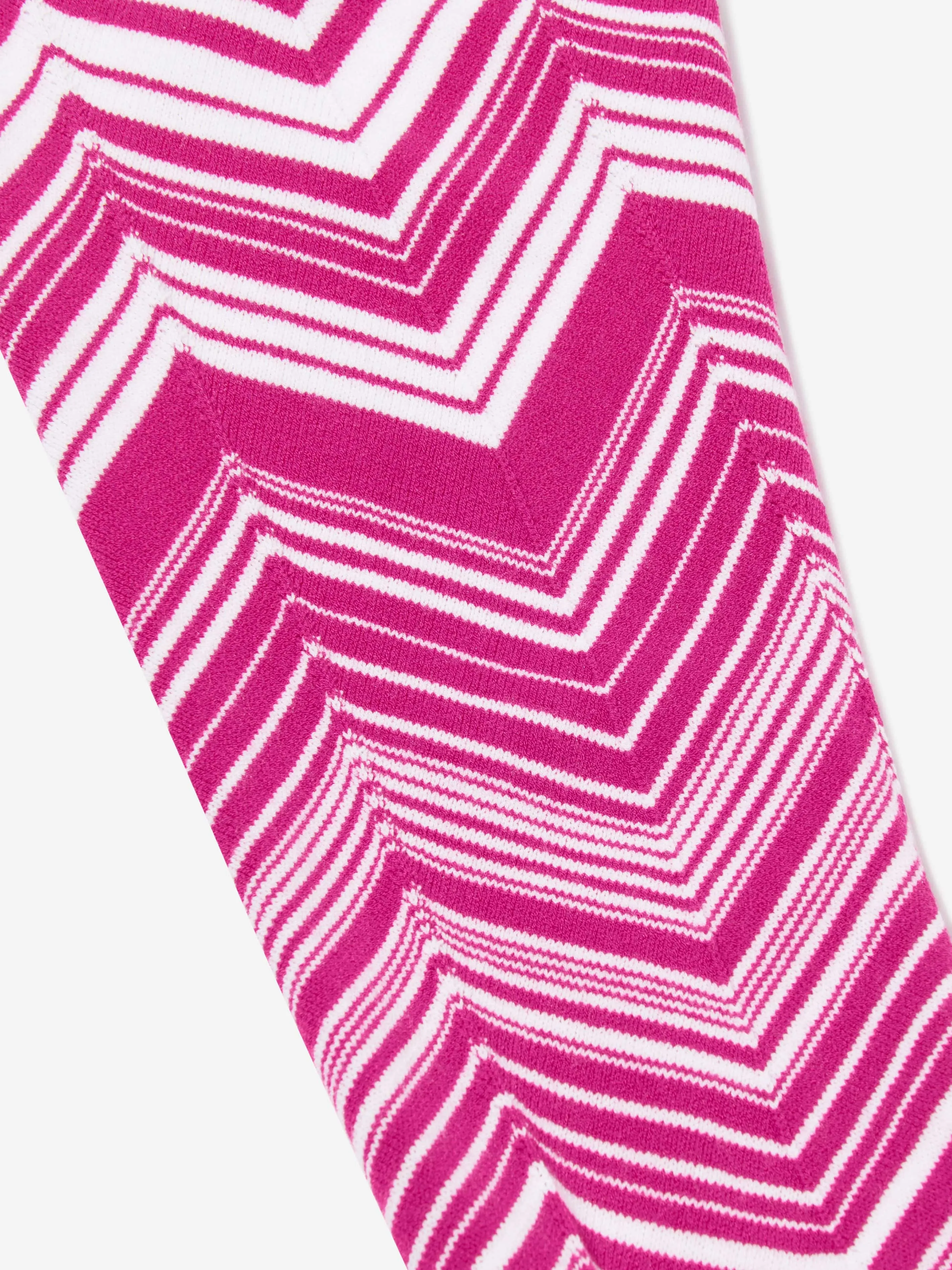 Missoni Mädchen Zickzack Strick-Leggings in Rosa