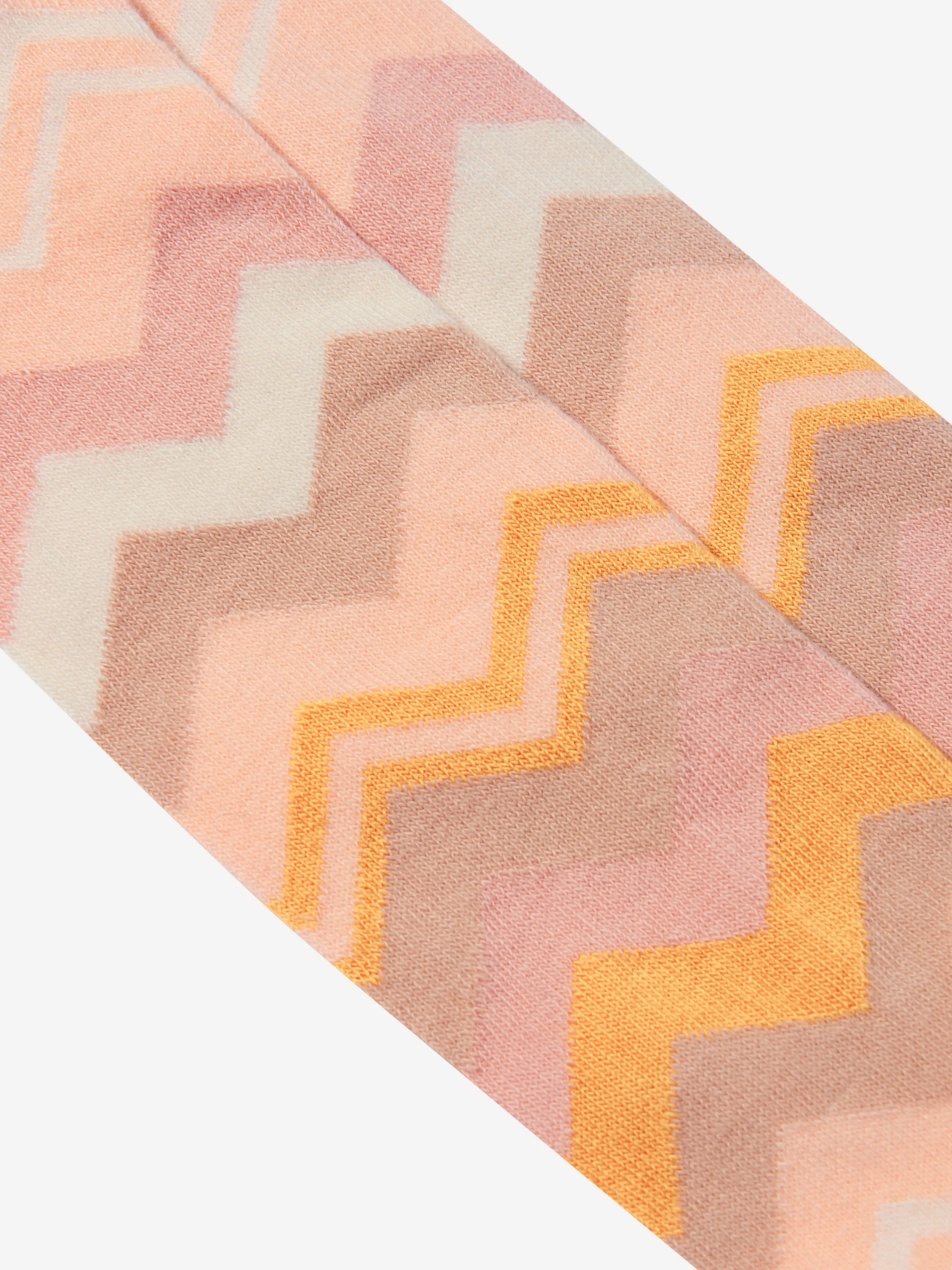 Missoni Mädchen Zickzack Socken in Rosa