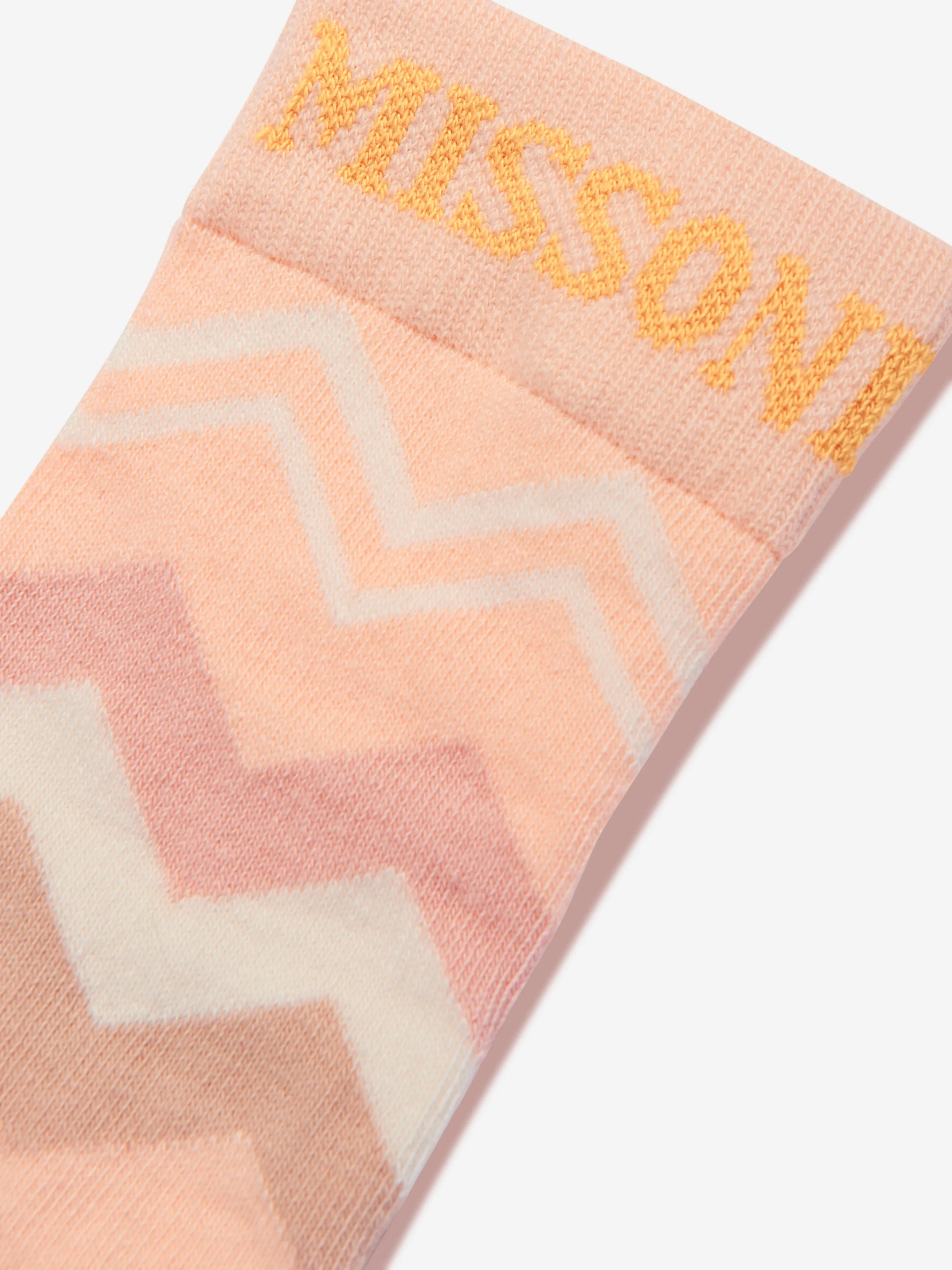 Missoni Mädchen Zickzack Socken in Rosa