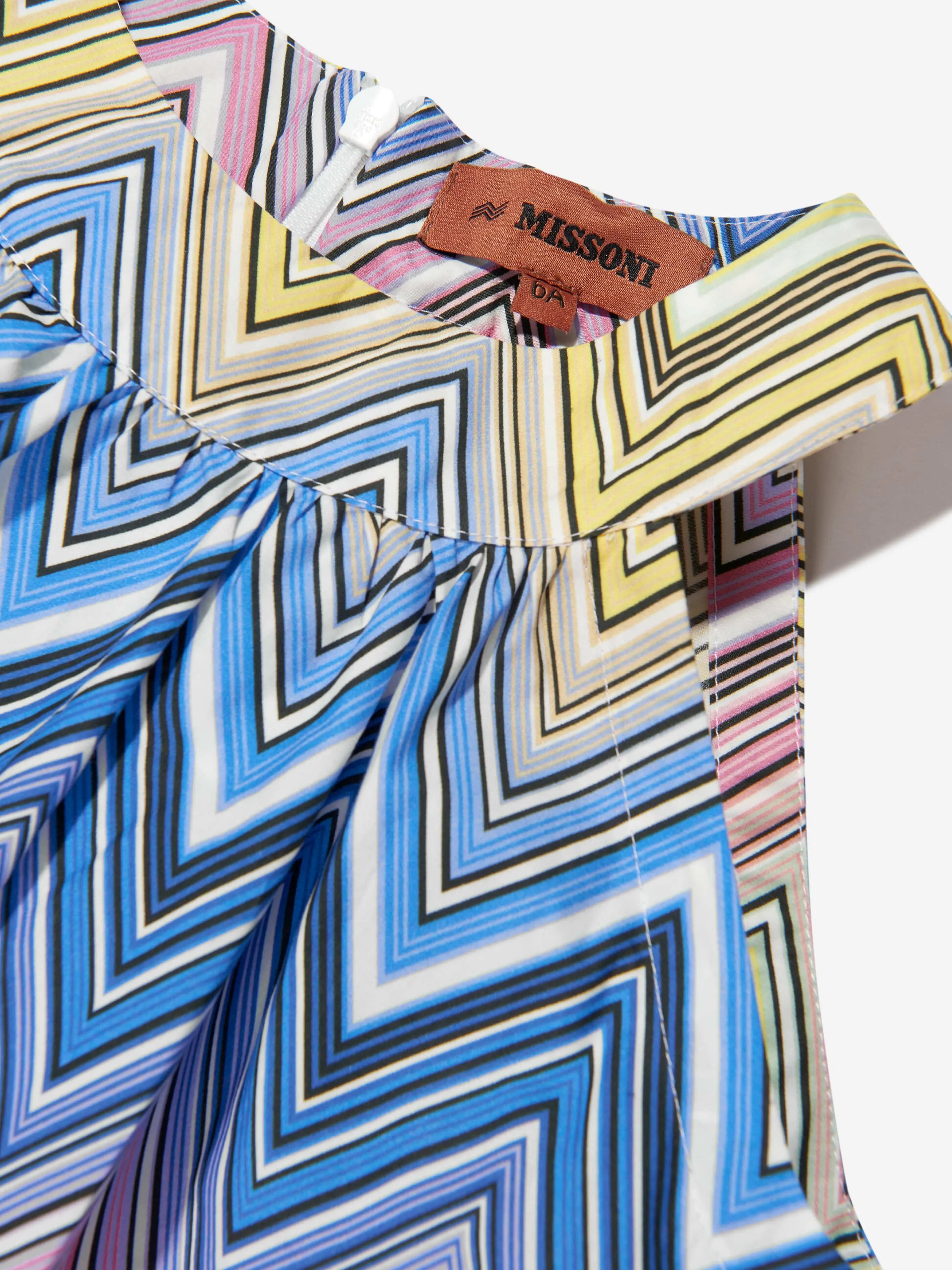 Missoni Girls Zickzack-Schwungkleid in Mehrfarben