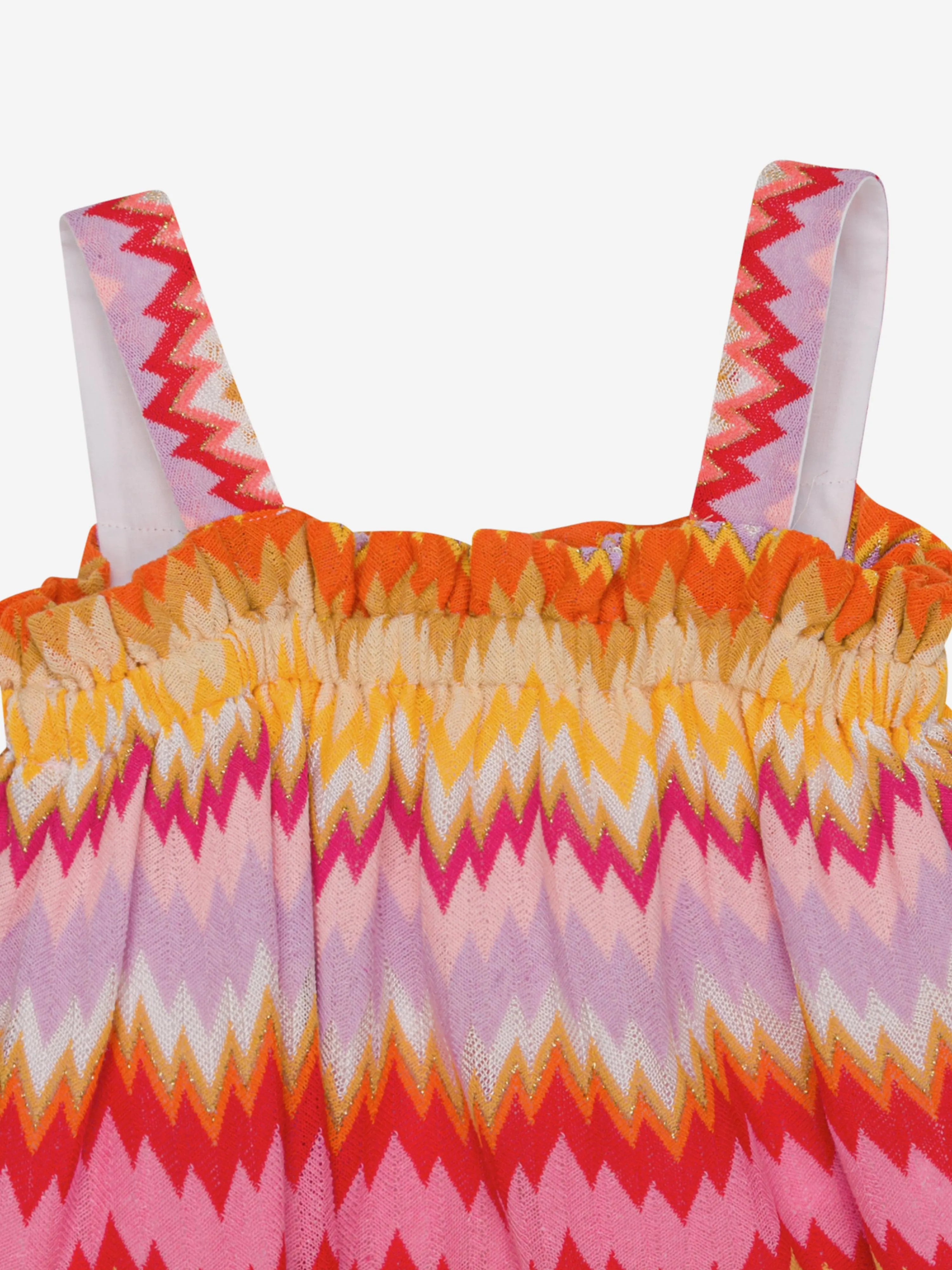 Missoni Girls Zickzack-Gewebtes Top in Mehrfarben