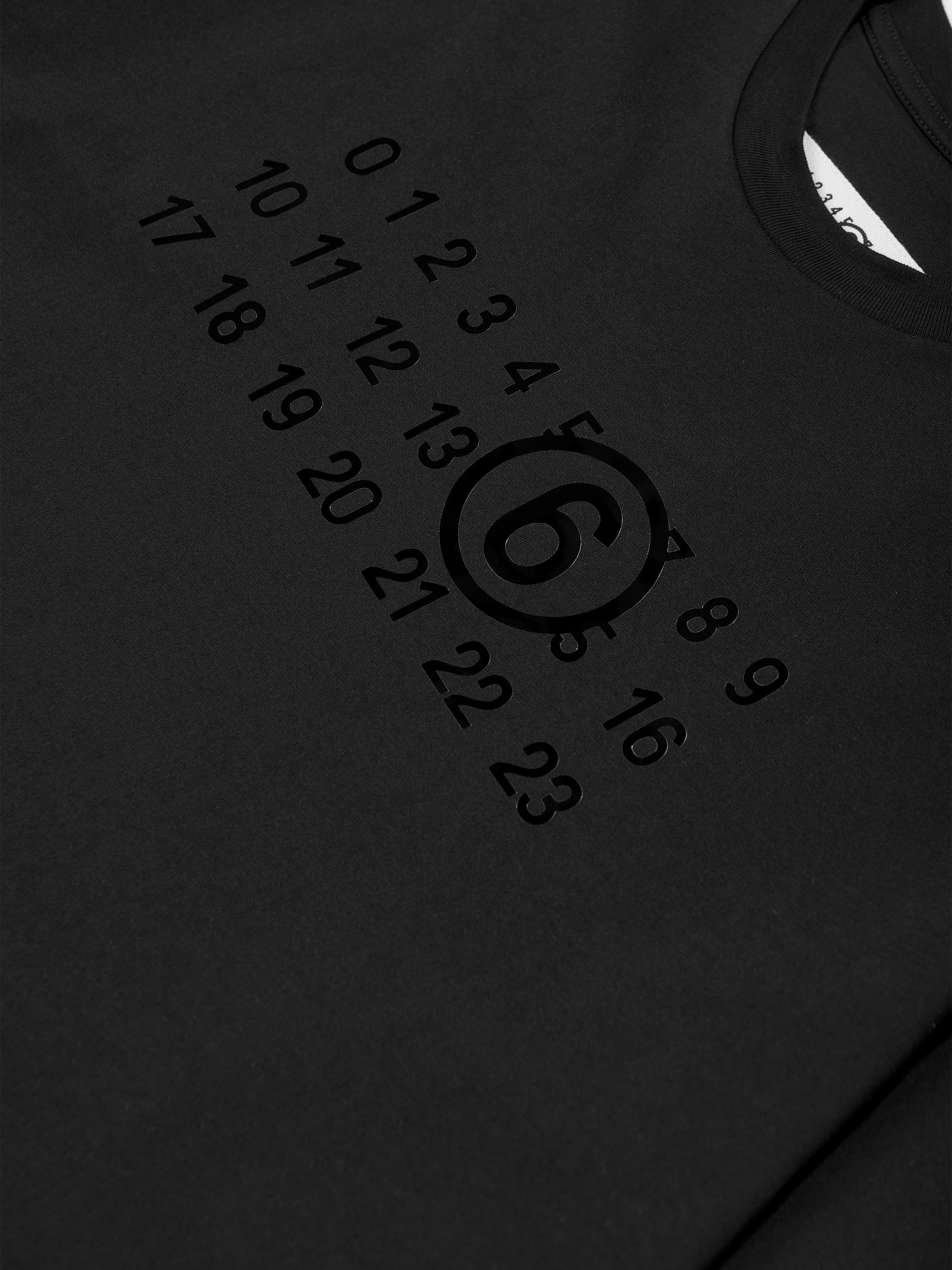 MM6 Maison Margiela Mädchen Asymmetrisches T-Shirt-Kleid in Schwarz