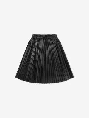 MM6 Maison Margiela Mädchen Kunstleder Plisseerock