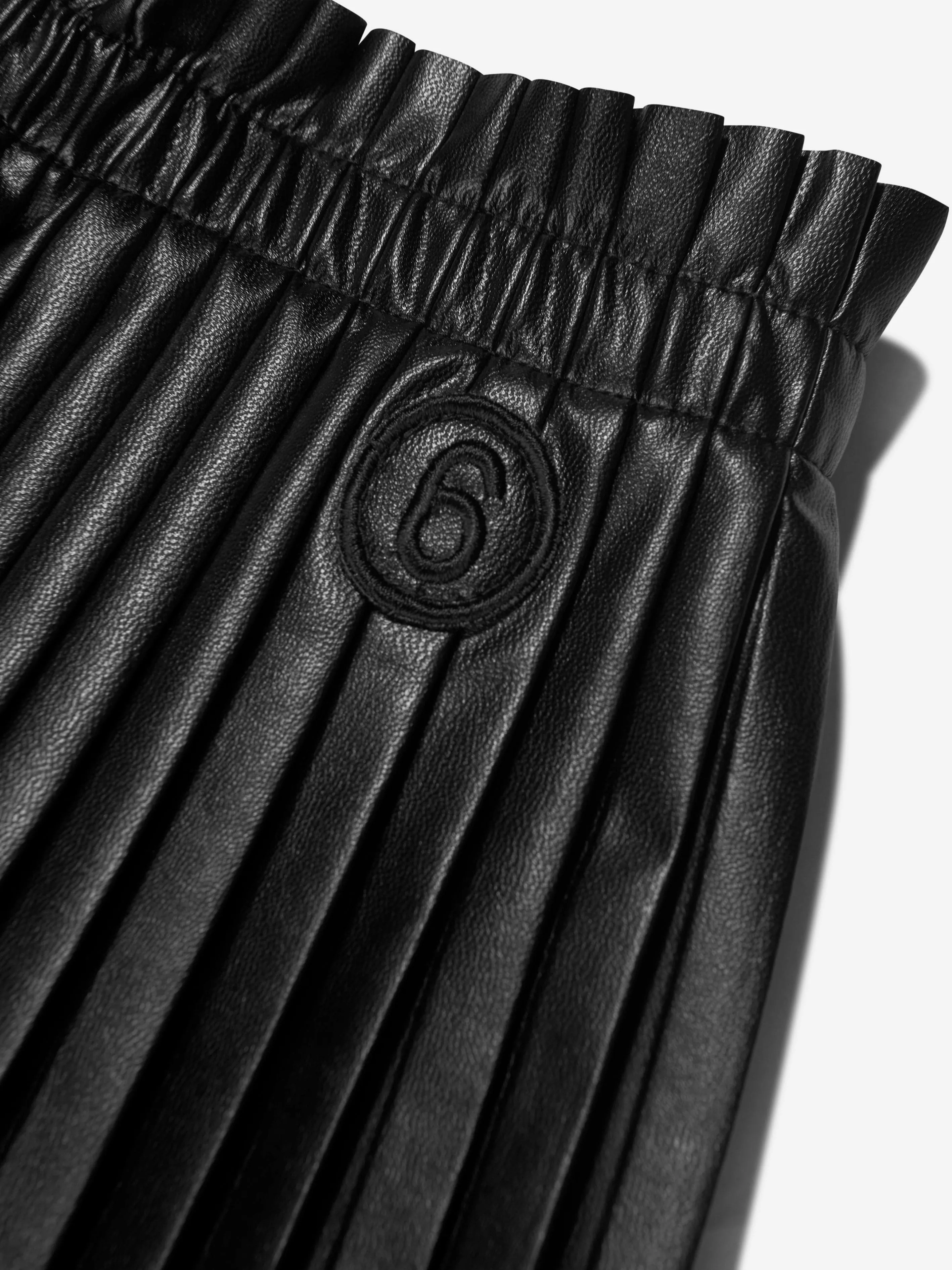 MM6 Maison Margiela Mädchen Kunstleder Plisseerock