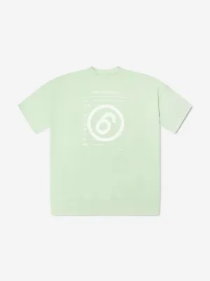 MM6 Maison Margiela Mädchen Logo Strickkleid in Grün