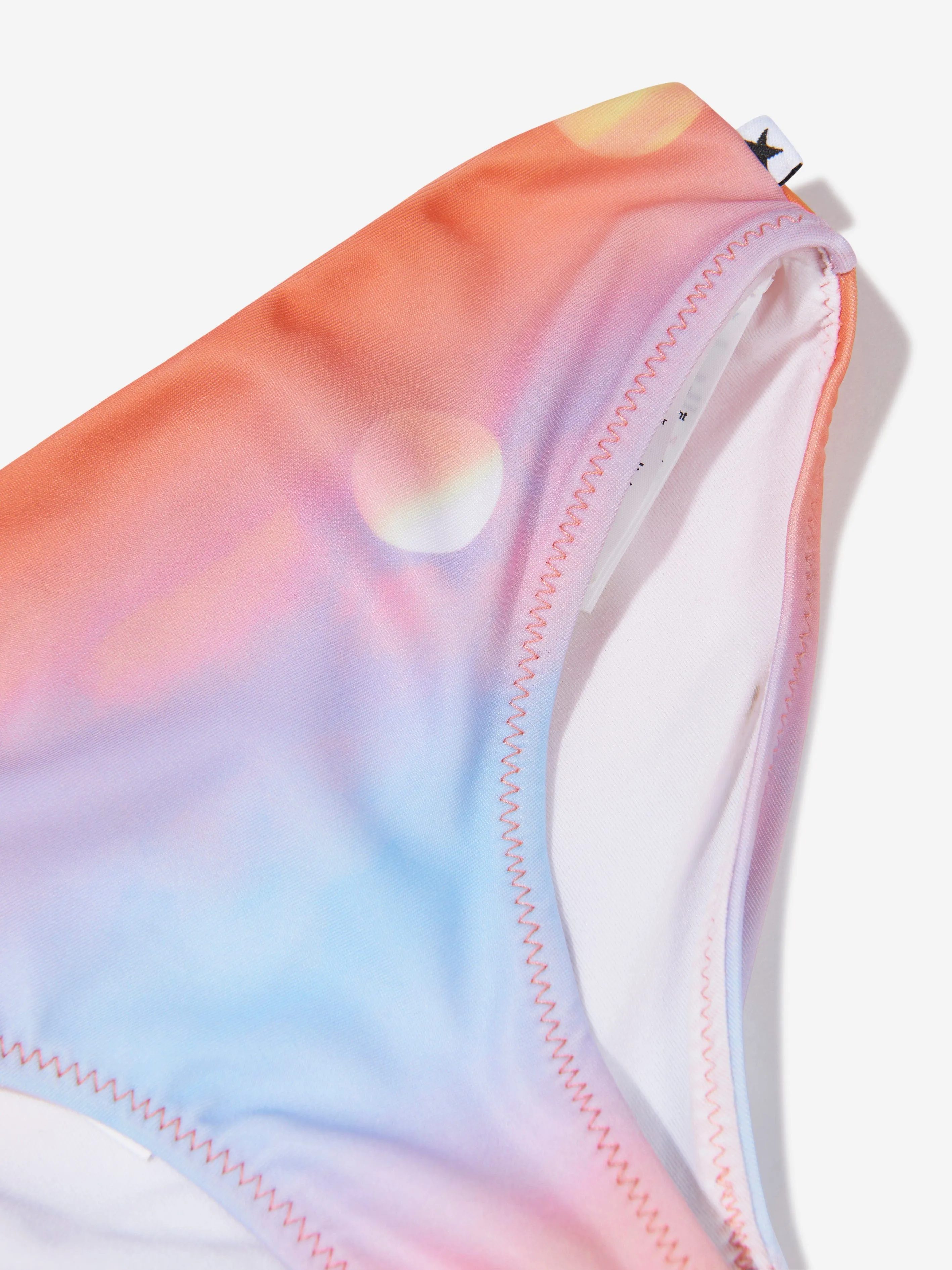 Molo Girls Sonnenprint Nikkie Asymmetrischer Bikini in Orange