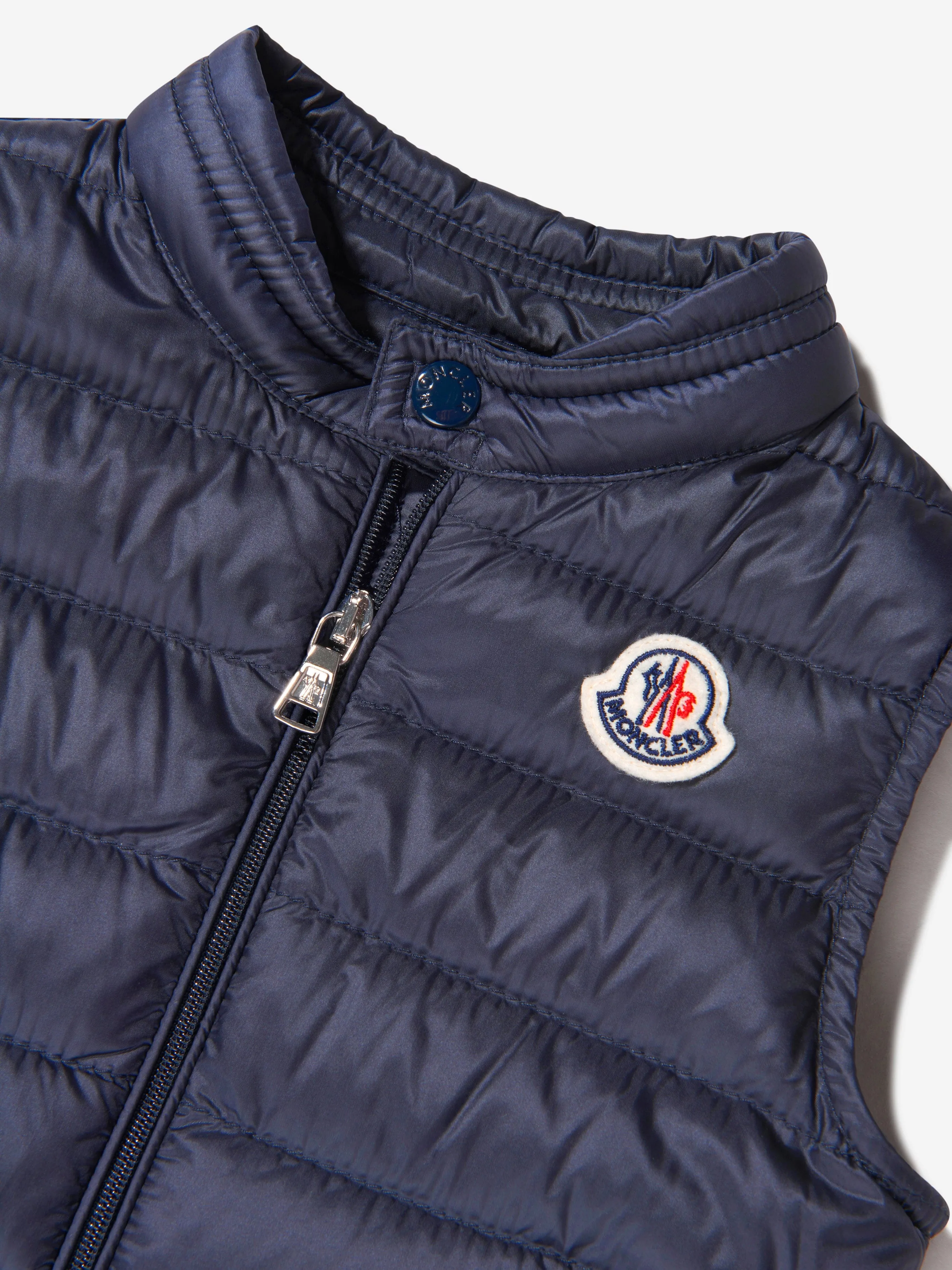 Moncler Enfant Baby Daunengefütterte Neue Amaury Weste in Marine