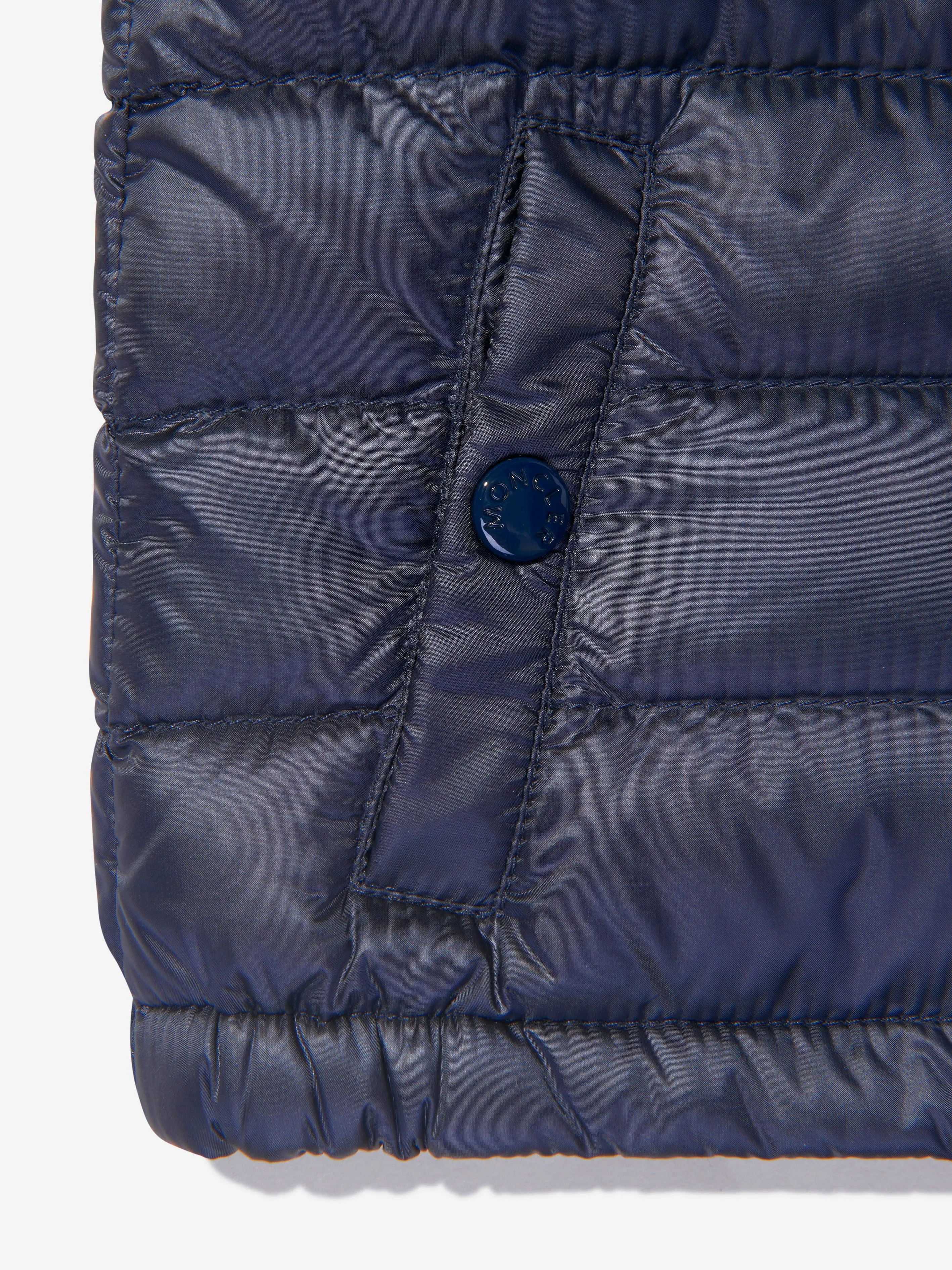 Moncler Enfant Baby Daunengefütterte Neue Amaury Weste in Marine