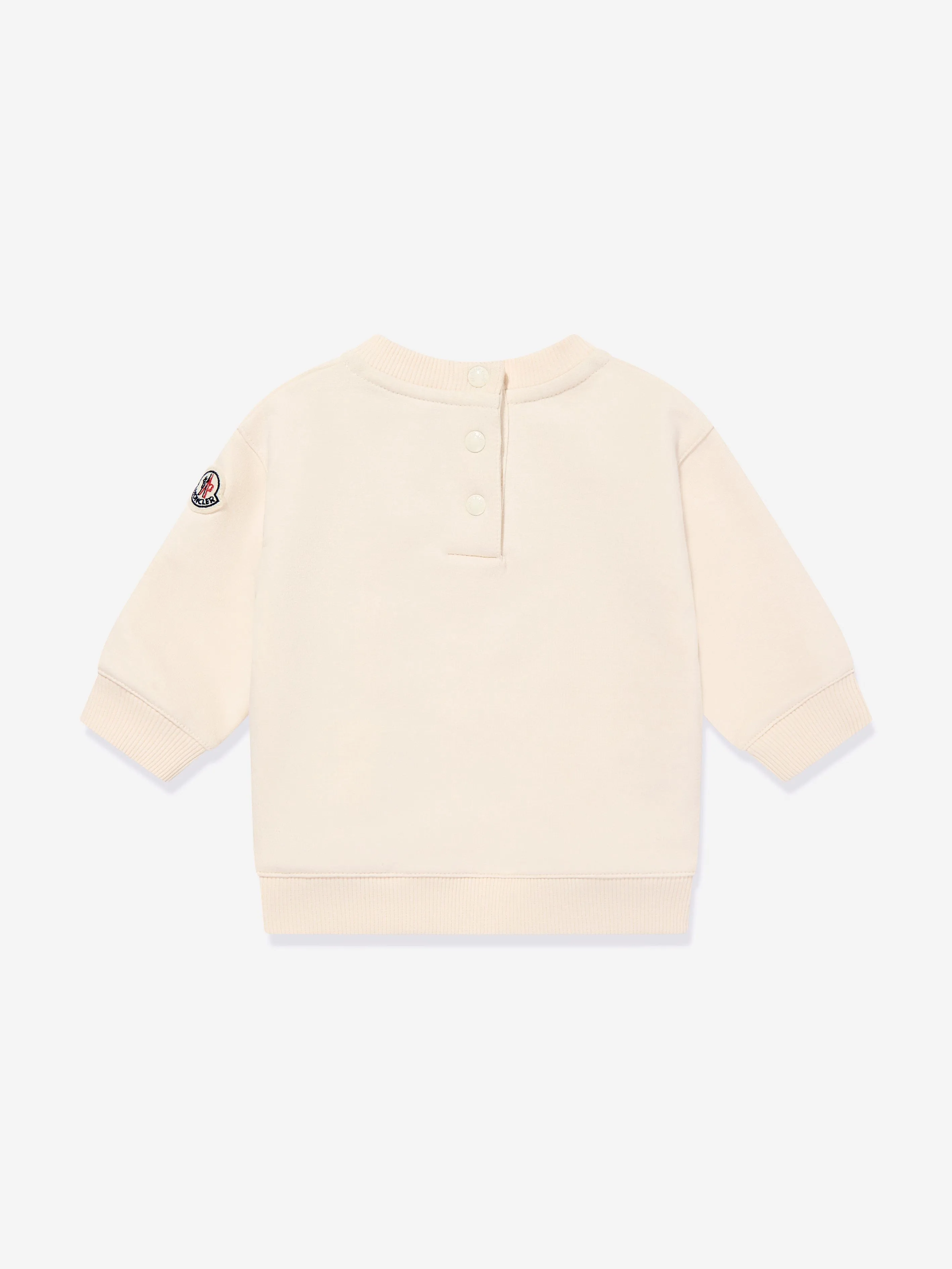Moncler Enfant Baby Mädchen Bären Sweatshirt in Creme
