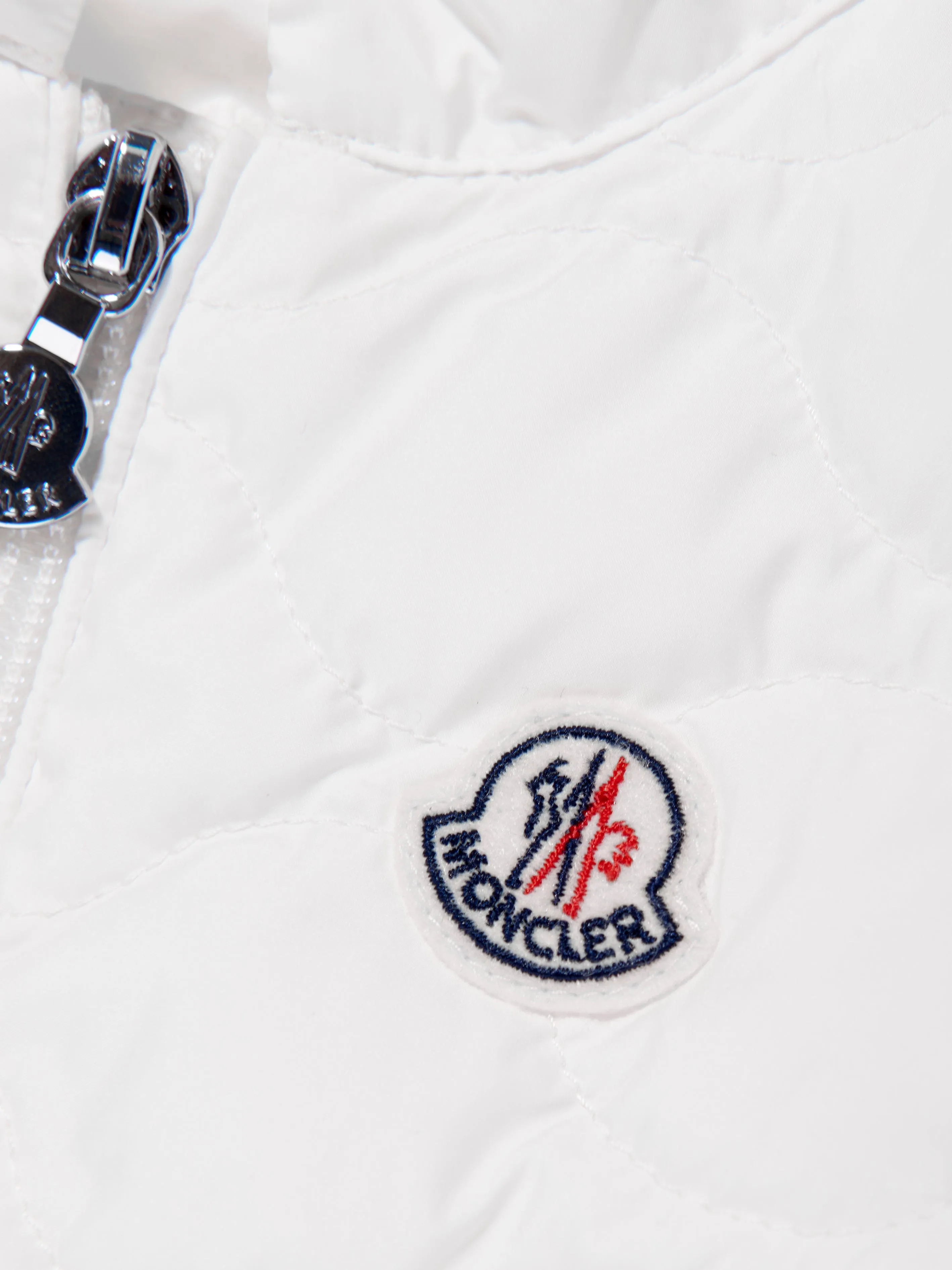 Moncler Enfant Baby Girls Daunengefütterte Ambertine Weste in Weiß
