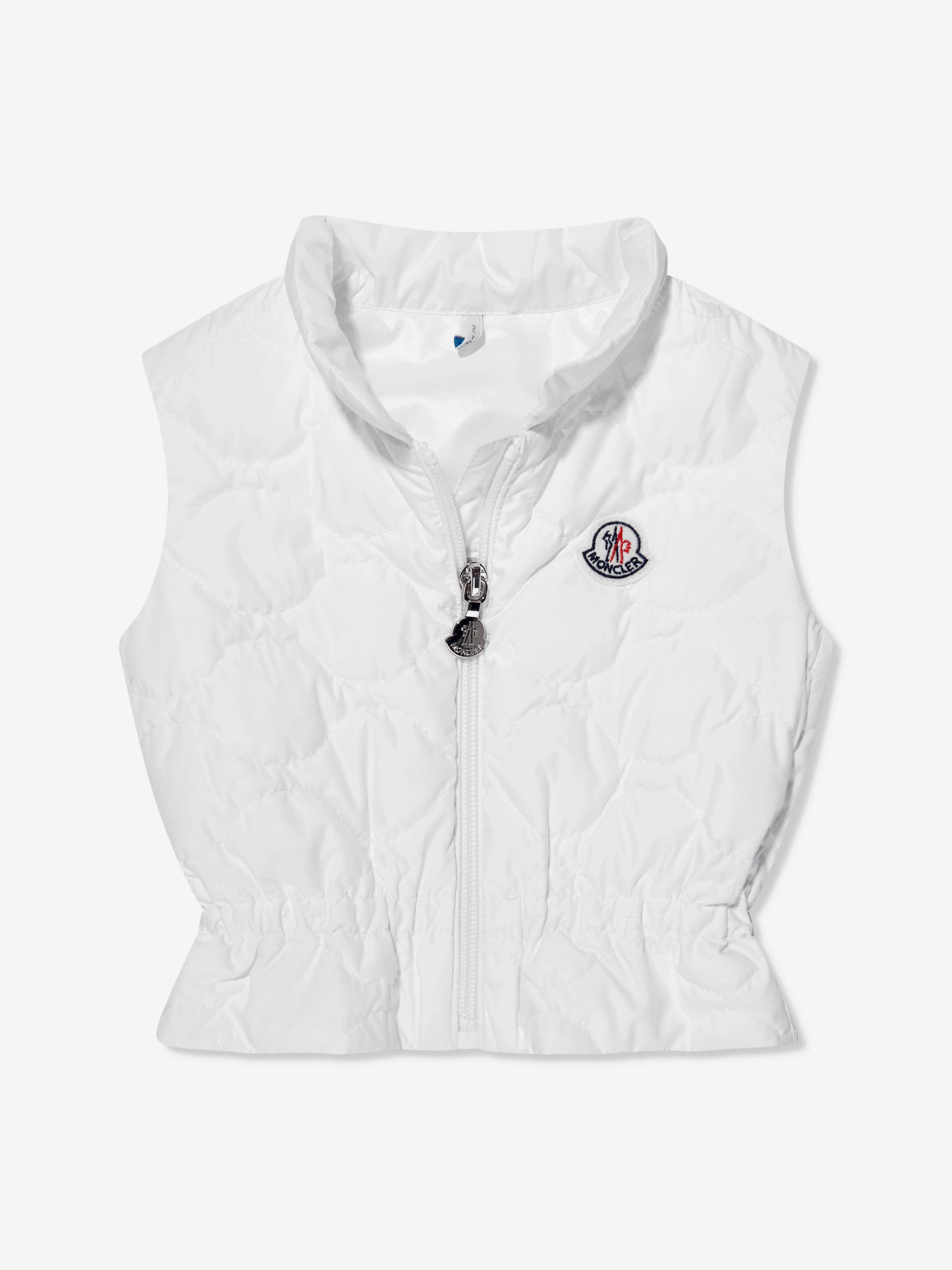 Moncler Enfant Baby Girls Daunengefütterte Ambertine Weste in Weiß