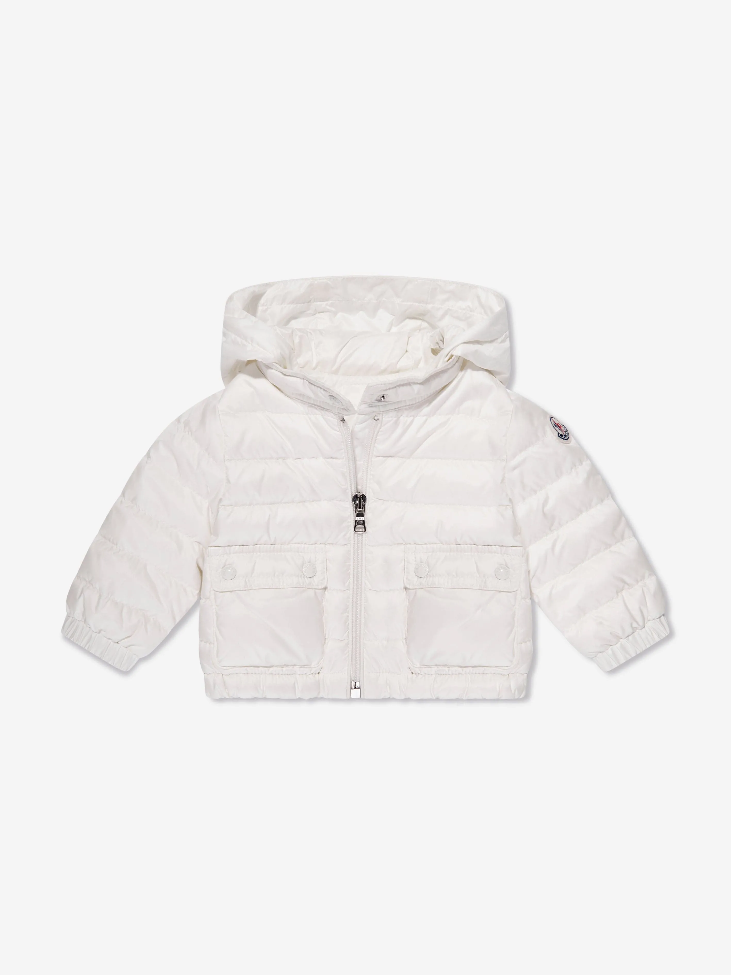 Moncler Enfant Baby Mädchen Daunengefütterte Lans Jacke in Weiß