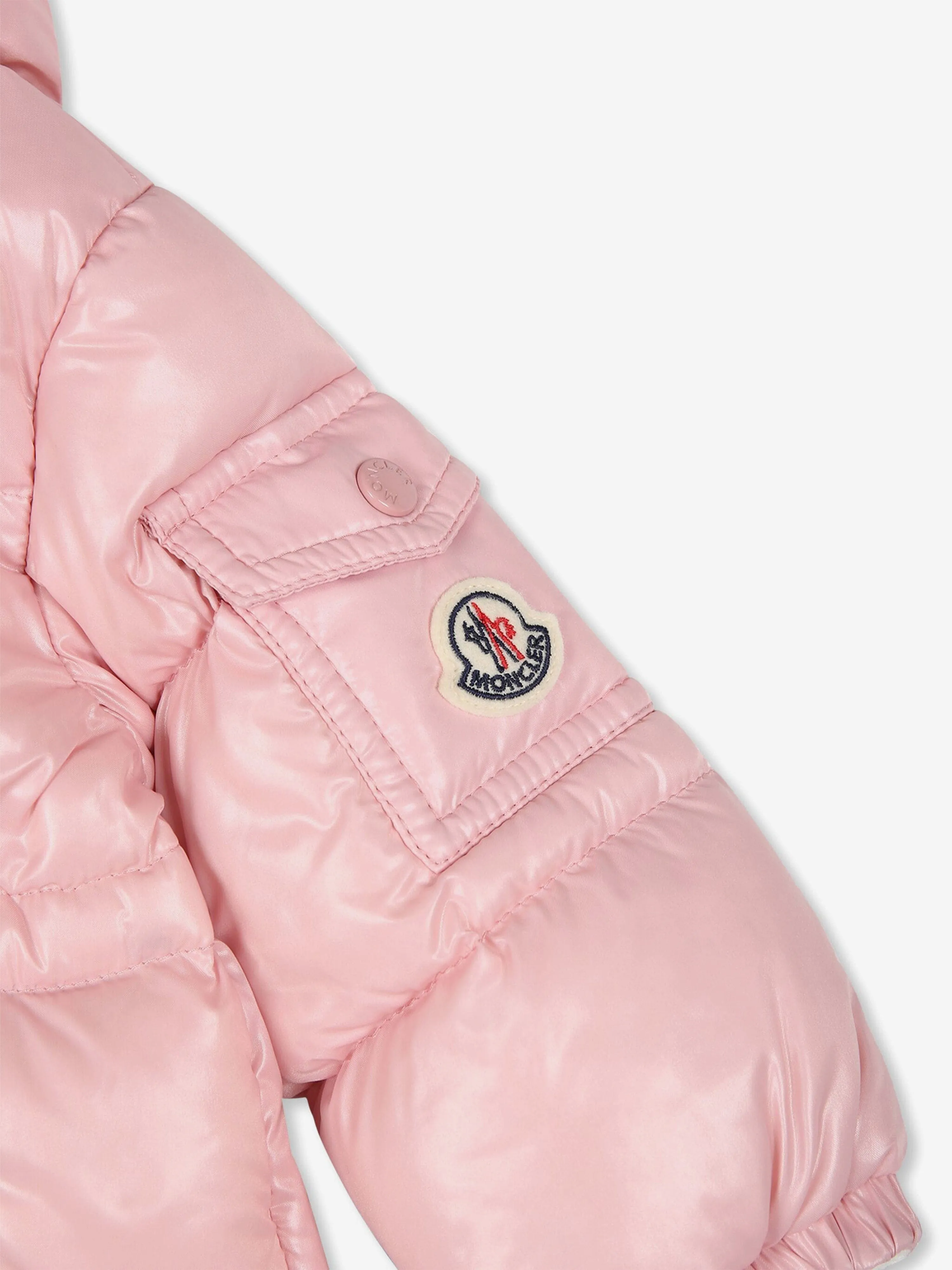 Moncler Enfant Baby Girls Daunengefütterte Maire Jacke in Rosa