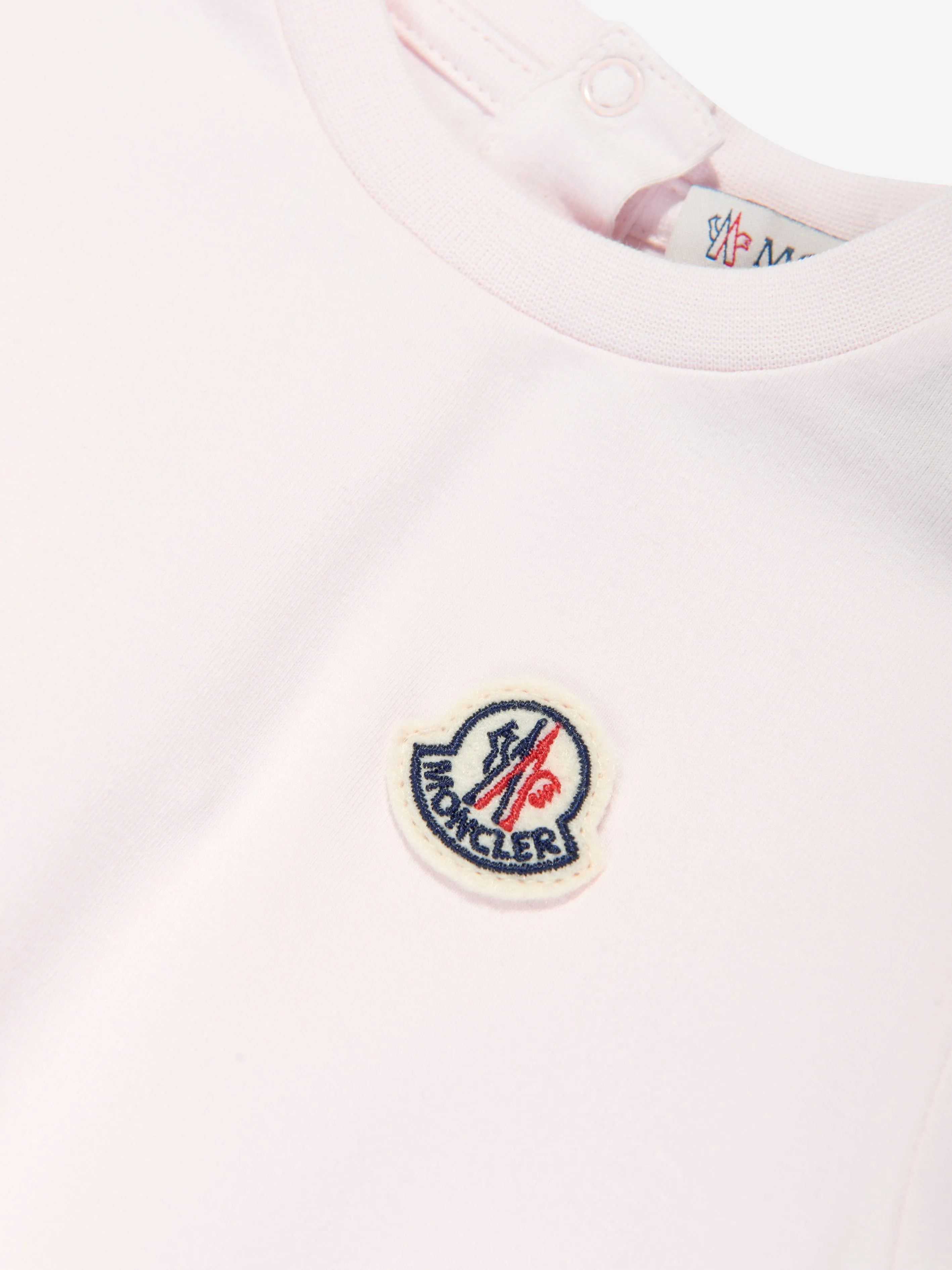 Moncler Enfant Baby Girls Rüschen-T-Shirt-Kleid in Rosa