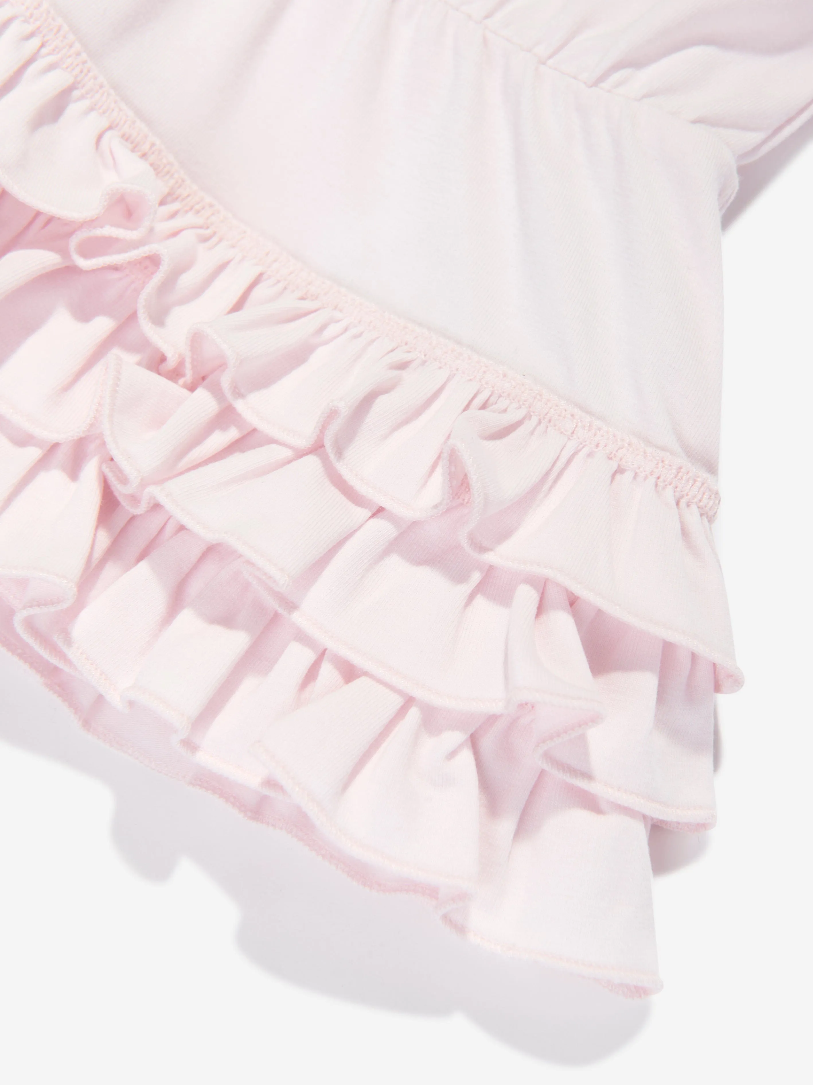 Moncler Enfant Baby Girls Rüschen-T-Shirt-Kleid in Rosa