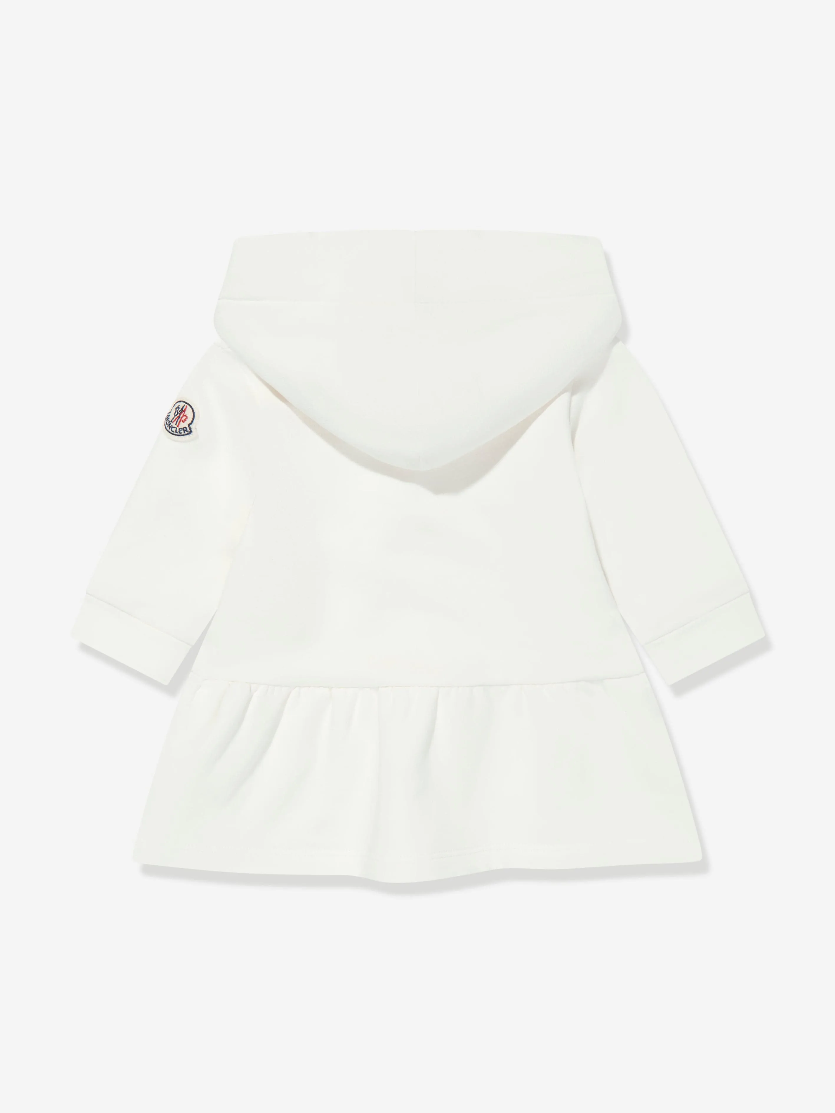 Moncler Enfant Baby Girls Kapuzenpullover-Kleid in Elfenbein