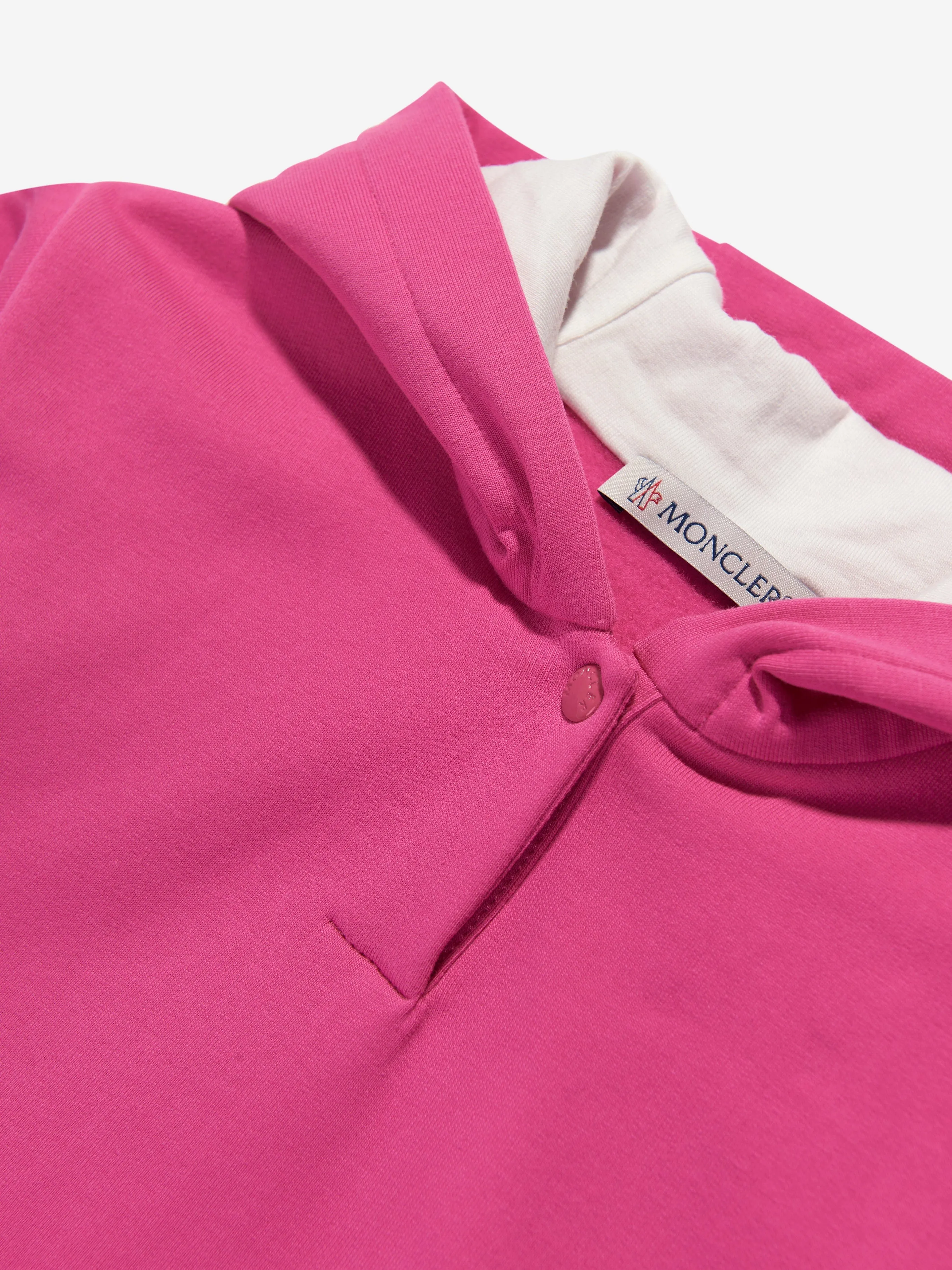 Moncler Enfant Baby Mädchen Kapuzenpullover-Kleid in Rosa