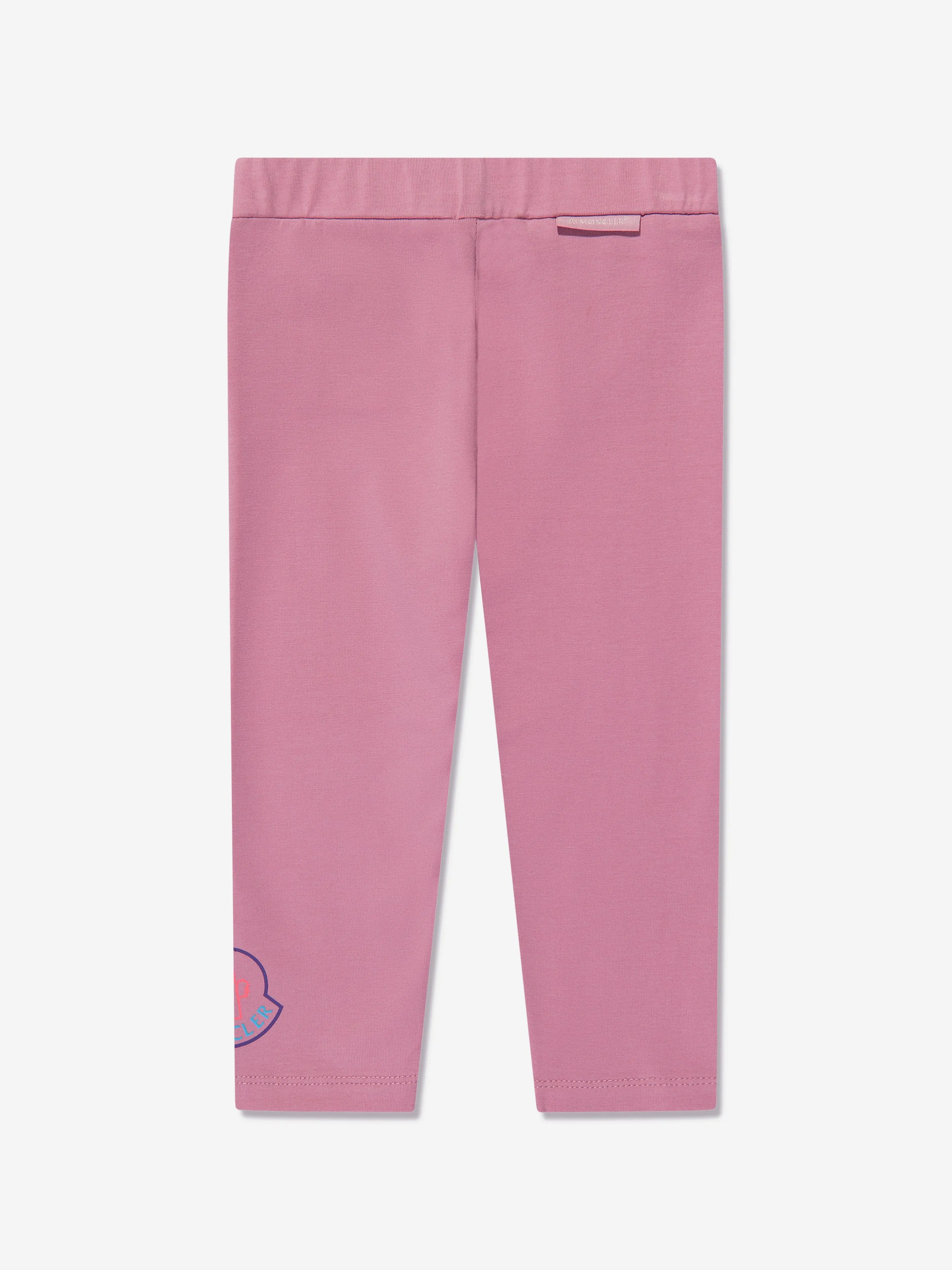 Moncler Enfant Baby Girls Jersey-Hose in Rosa