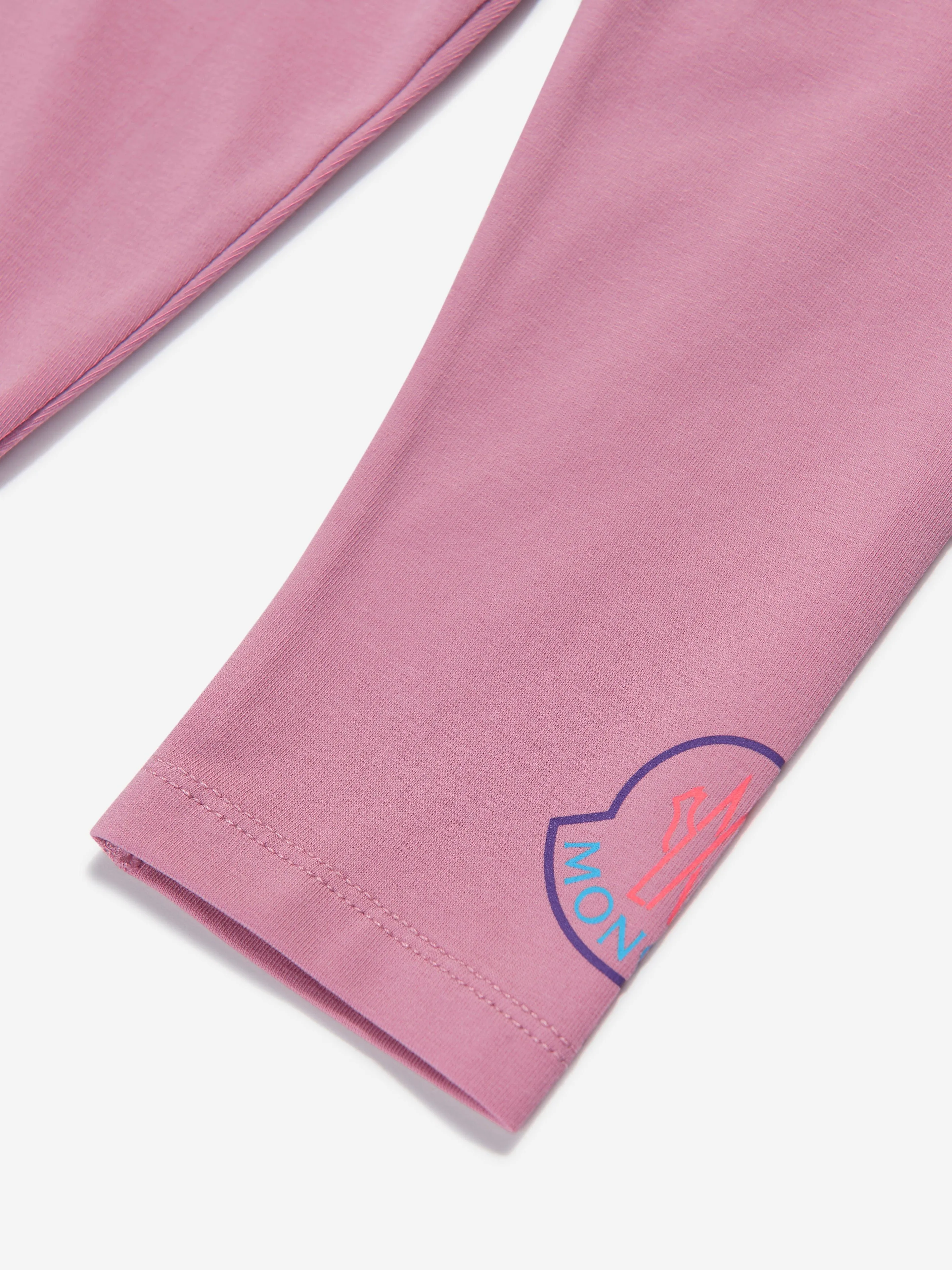 Moncler Enfant Baby Girls Jersey-Hose in Rosa