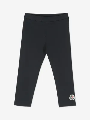 Moncler Enfant Baby Girls Logo-Leggings in Marineblau