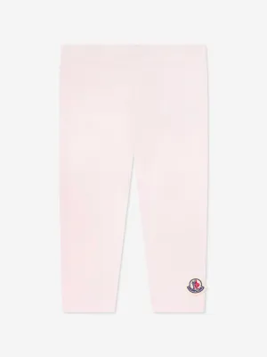 Moncler Enfant Baby Girls Logo-Leggings in Rosa