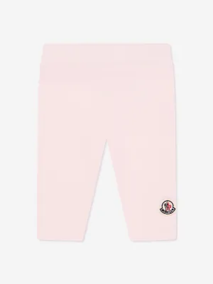 Moncler Enfant Baby Girls Logo-Leggings in Rosa