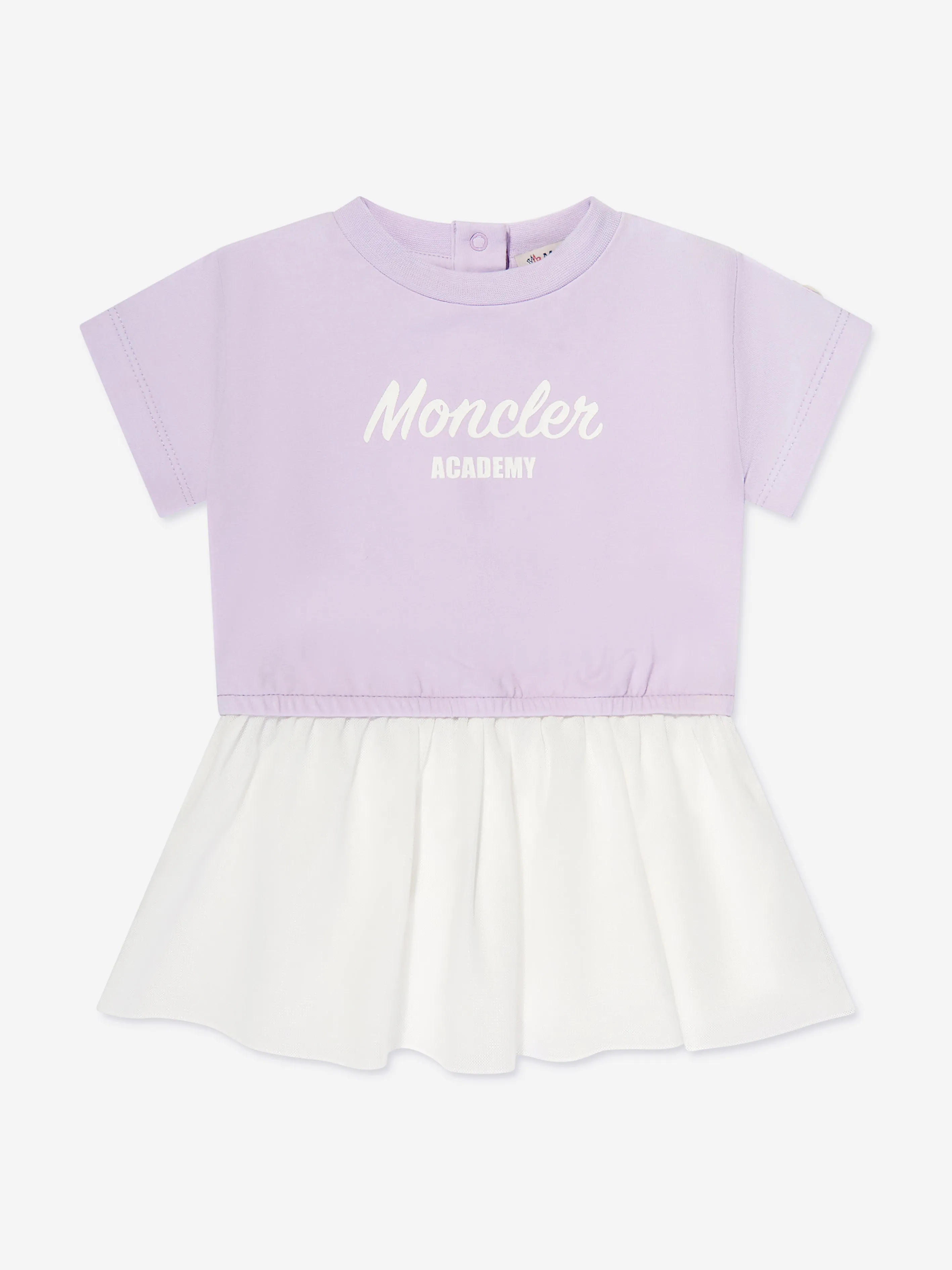 Moncler Enfant Baby Girls Logo T-Shirt-Kleid in Lila