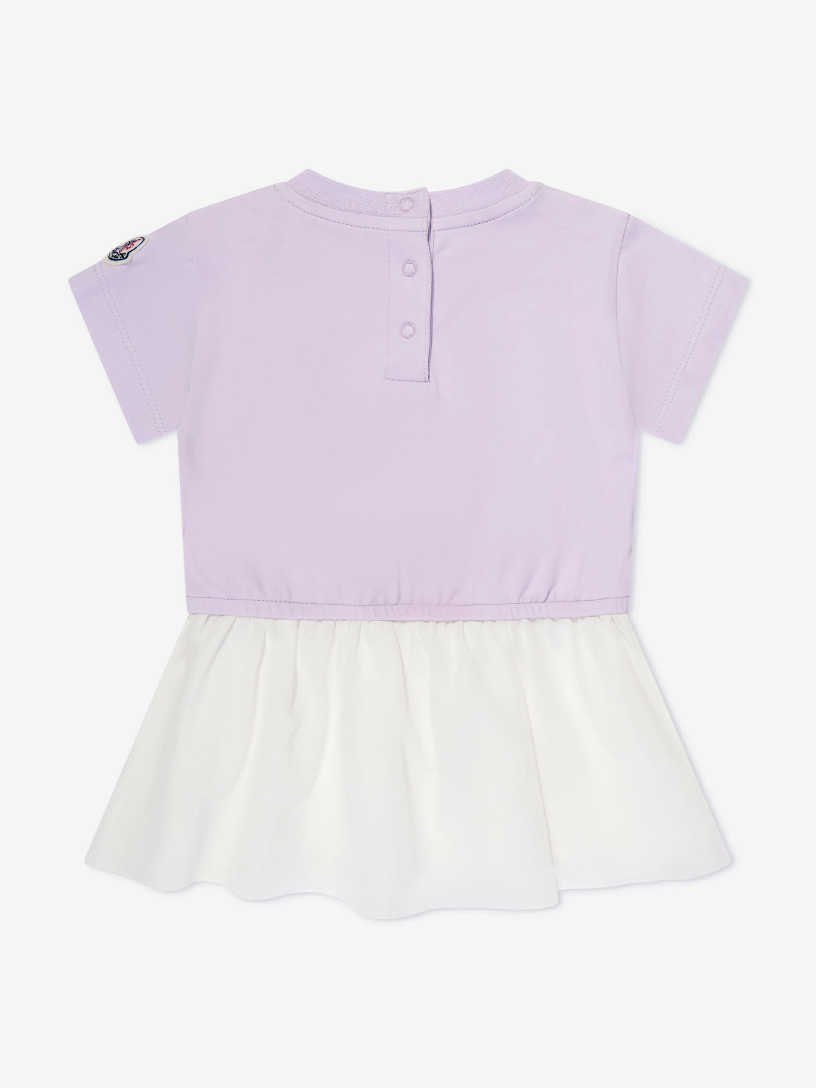Moncler Enfant Baby Girls Logo T-Shirt-Kleid in Lila
