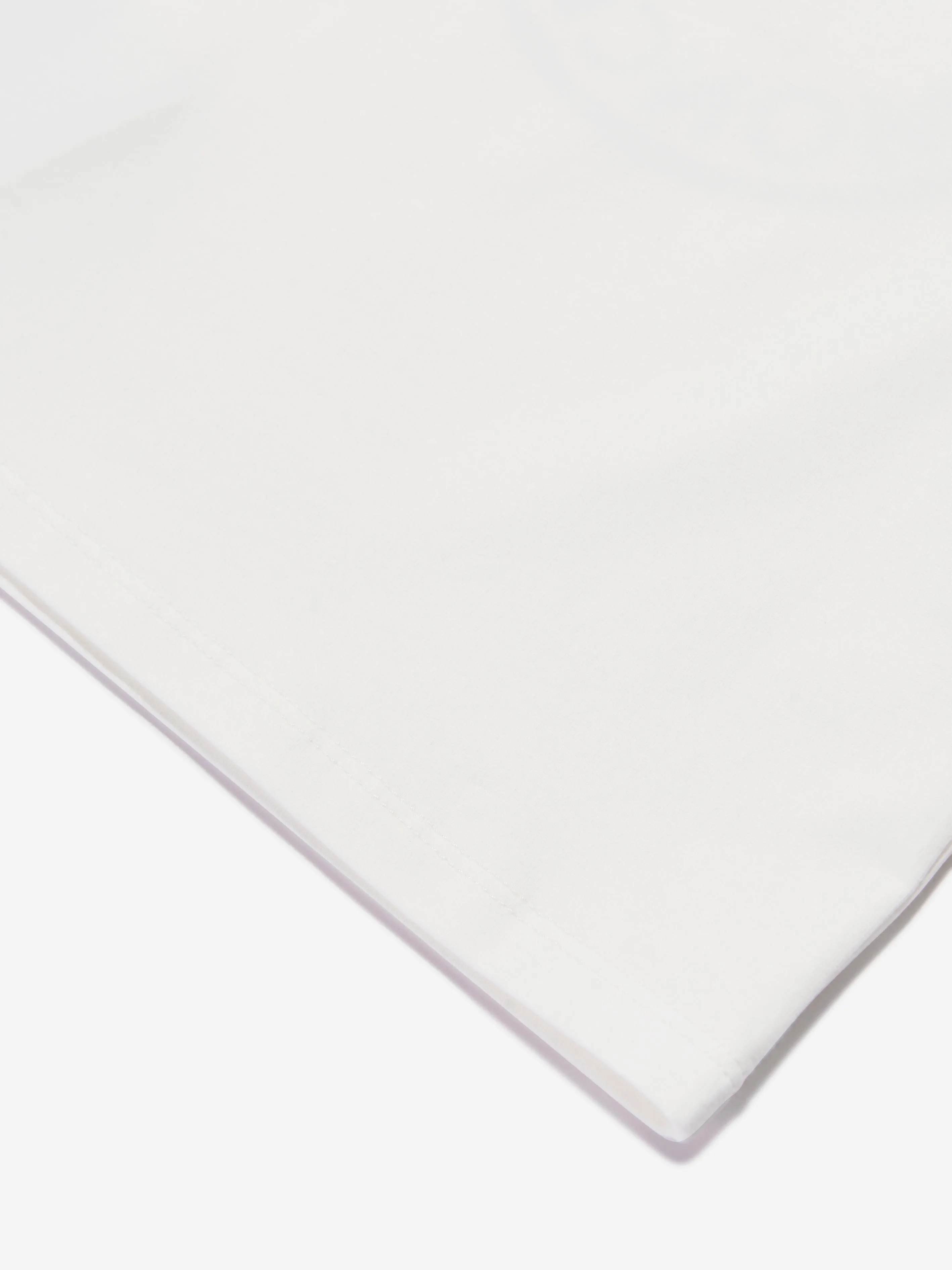 Moncler Enfant Langarm-Logo-T-Shirt für Baby-Mädchen in Elfenbein