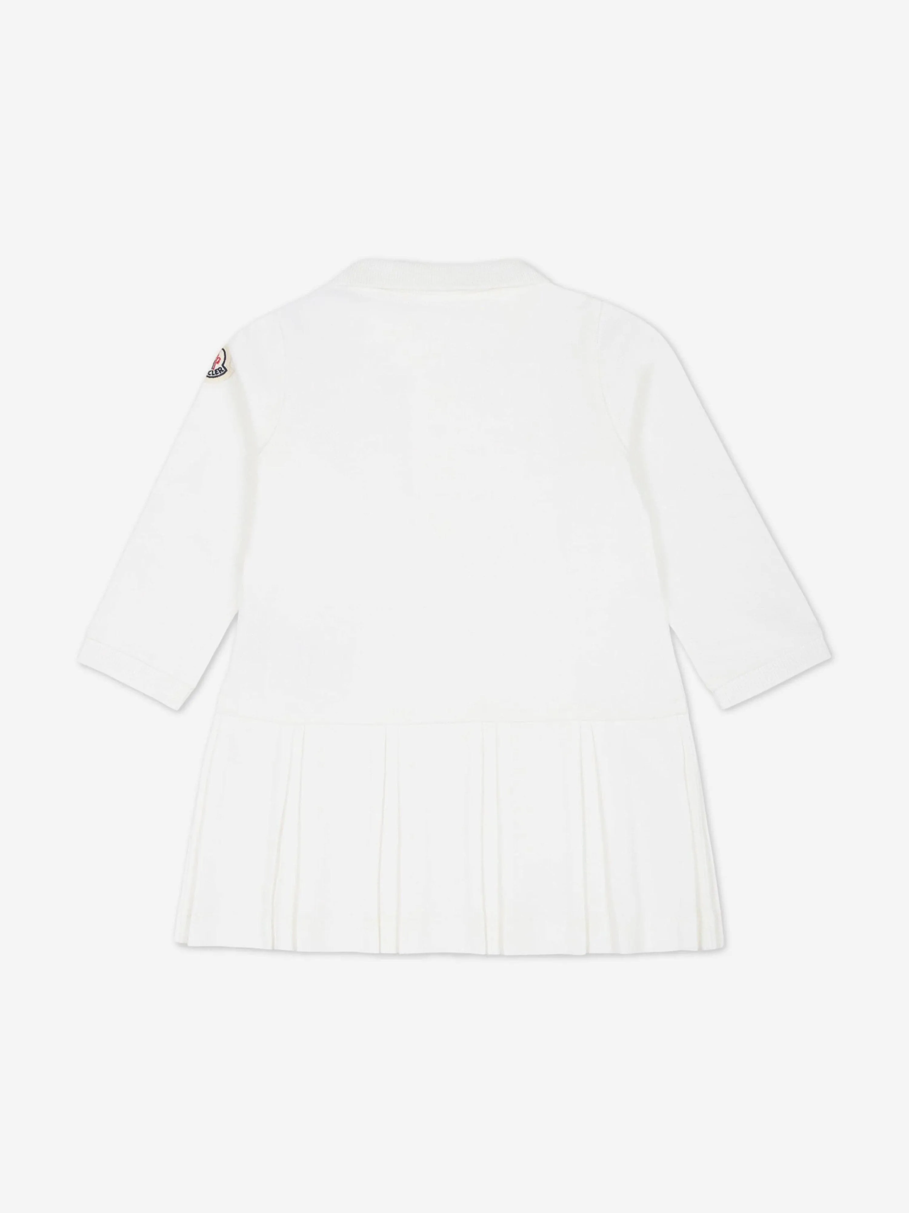 Moncler Enfant Baby Girls Polo-Kleid in Elfenbein
