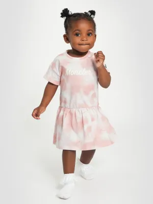 Moncler Enfant Baby Girls T-Shirt Kleid in Rosa