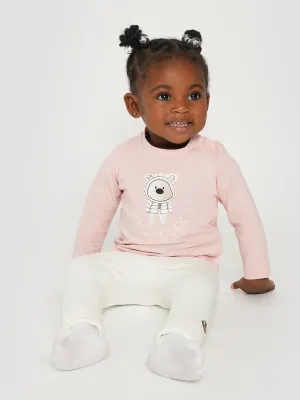 Moncler Enfant Baby Girls Teddy Bear Anzug in Rosa