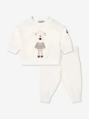 Moncler Enfant Baby Girls Tracksuit in Weiß