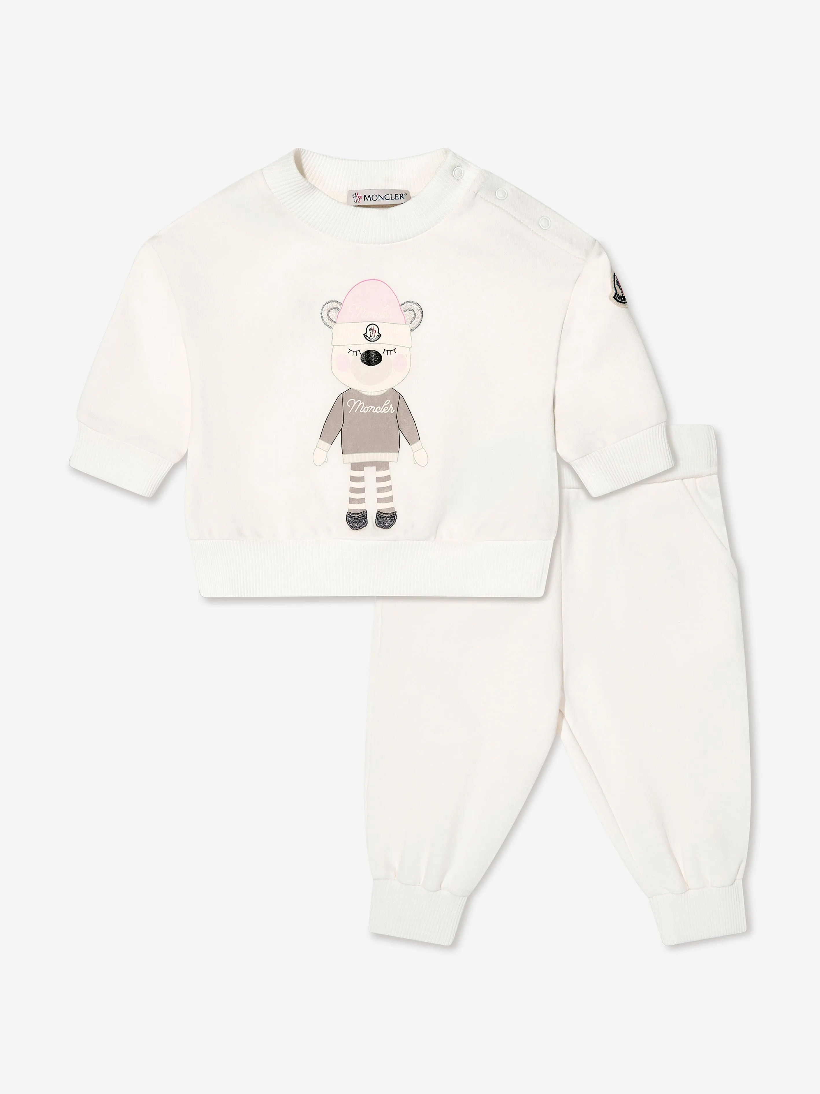 Moncler Enfant Baby Girls Tracksuit in Weiß