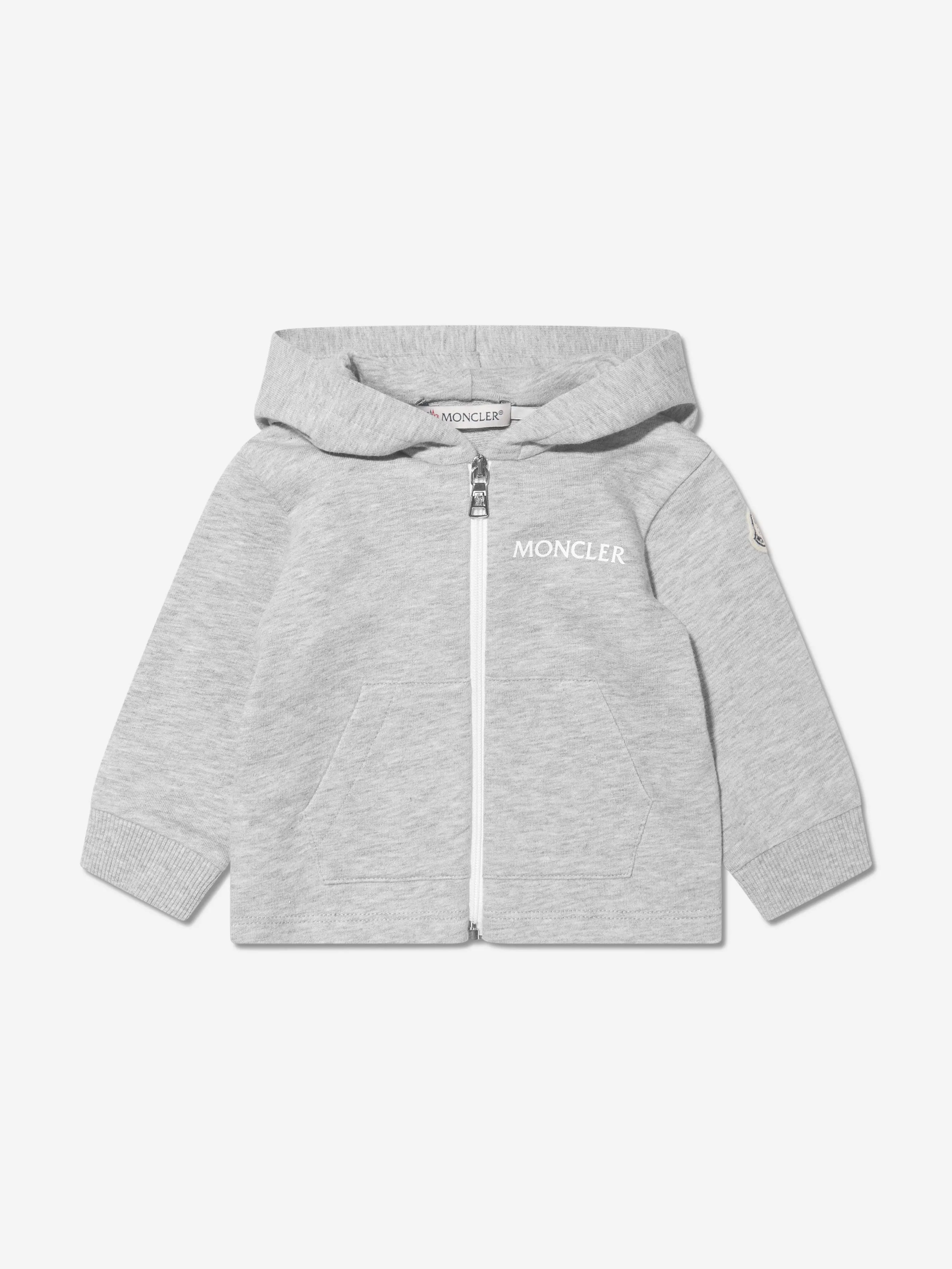 Moncler Enfant Baby Logo-Trainingsanzug in Grau