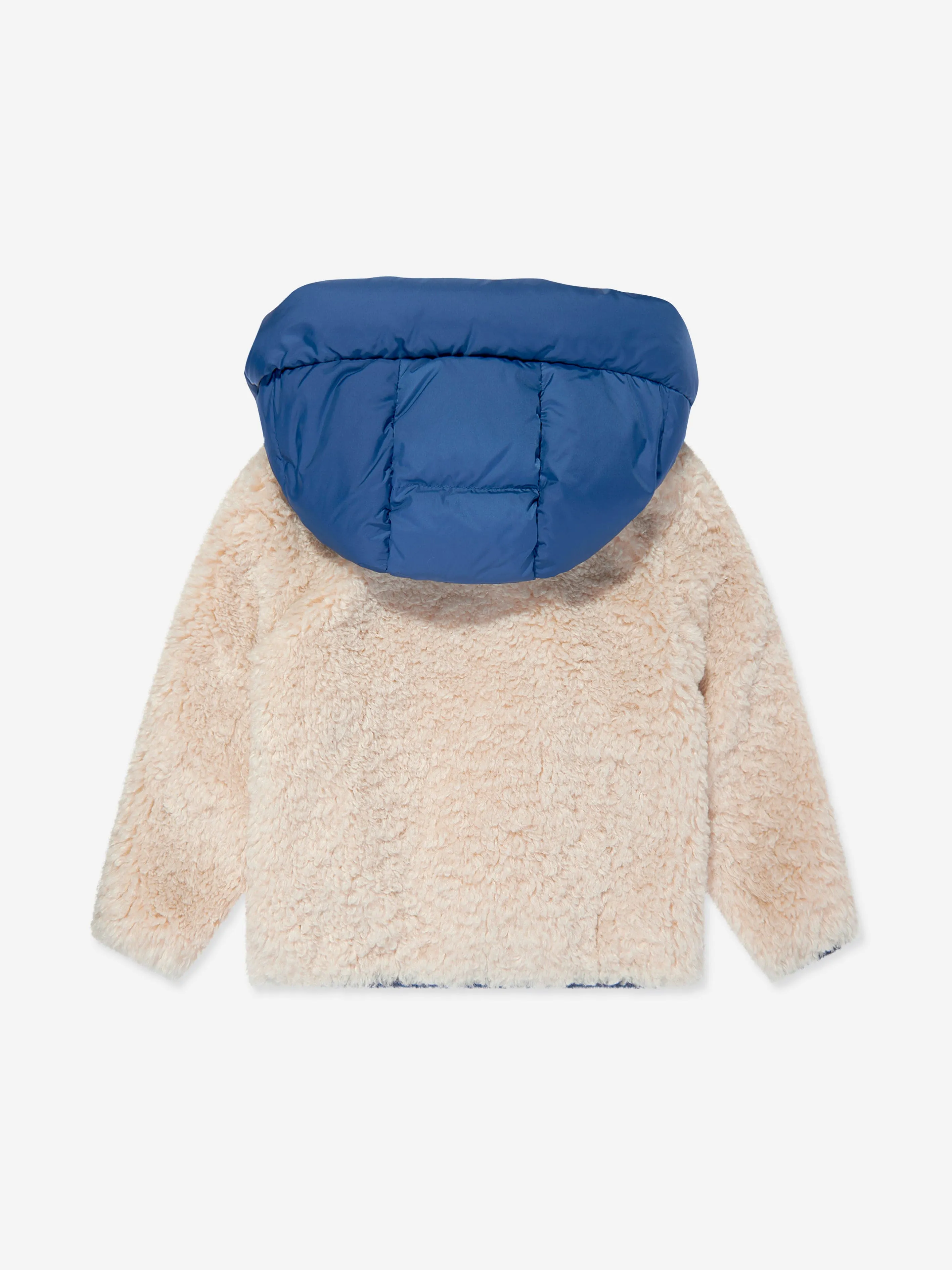 Moncler Enfant Jungen Grenoble Fleece Zip-Up Cardigan in Beige