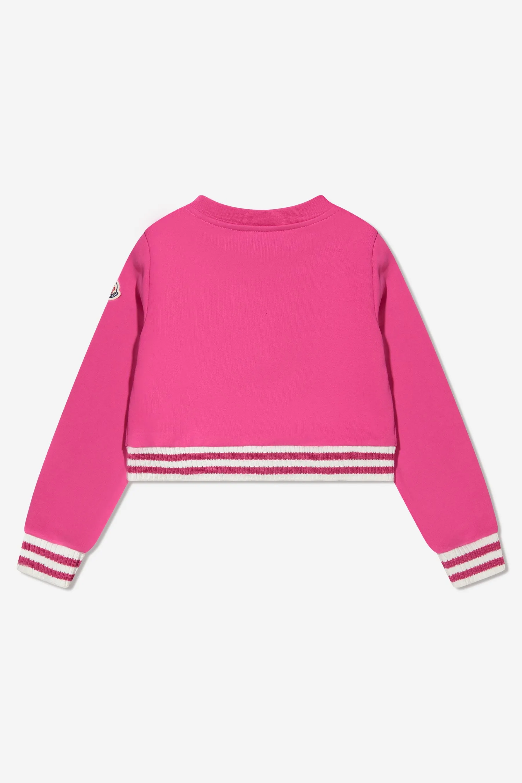 Moncler Enfant Mädchen Sweatshirt mit Bärendruck in Rosa