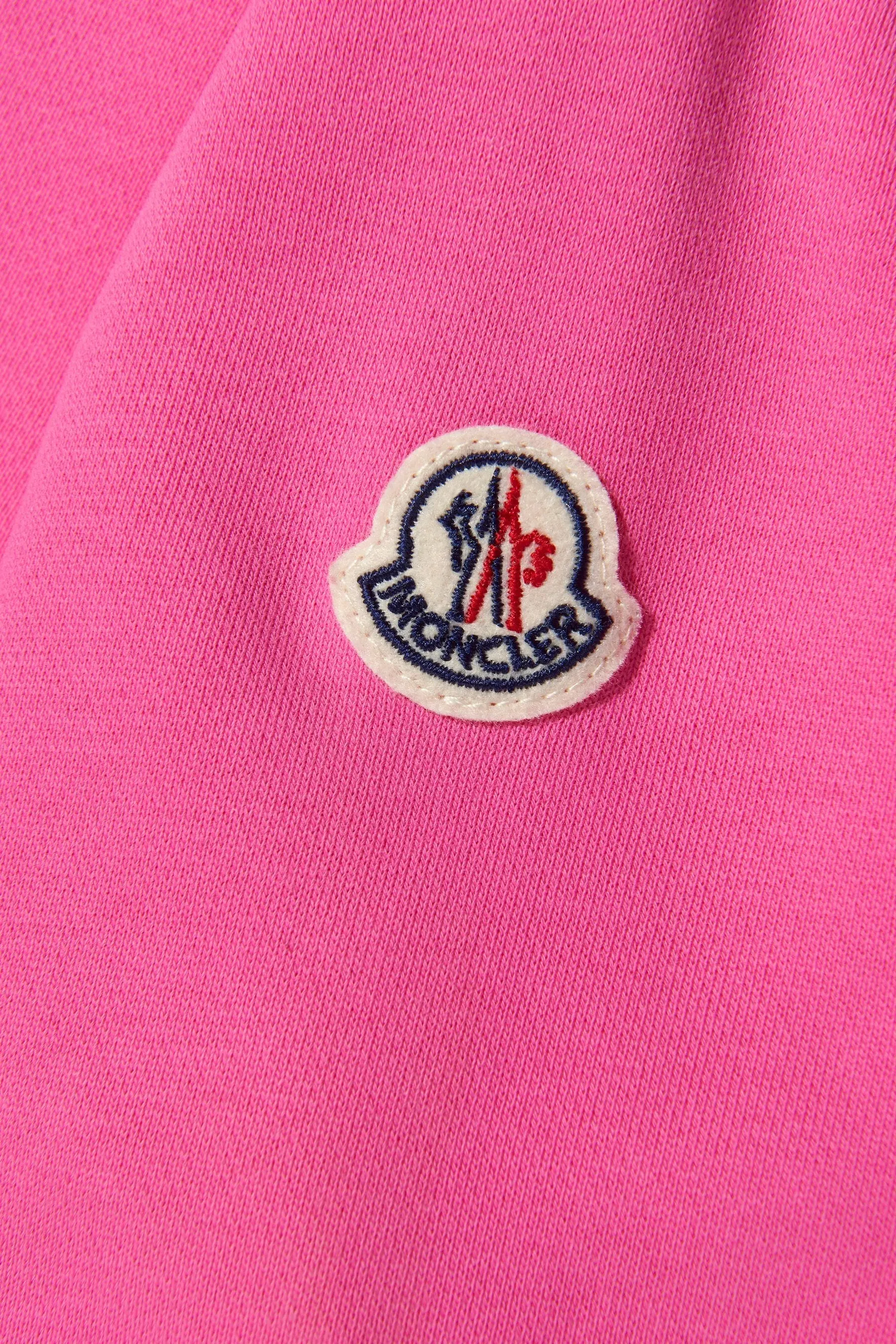 Moncler Enfant Mädchen Sweatshirt mit Bärendruck in Rosa