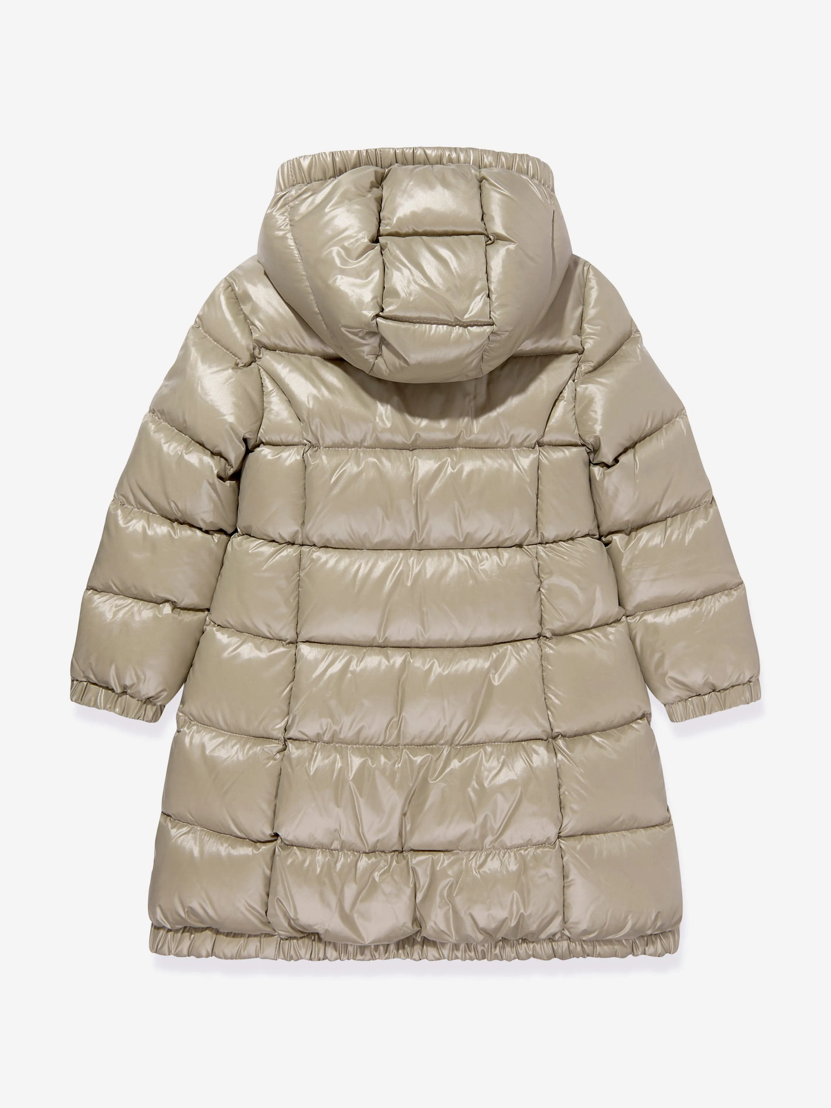 Moncler Enfant Mädchen Daunengefütterter Bellevue Langmantel in Beige