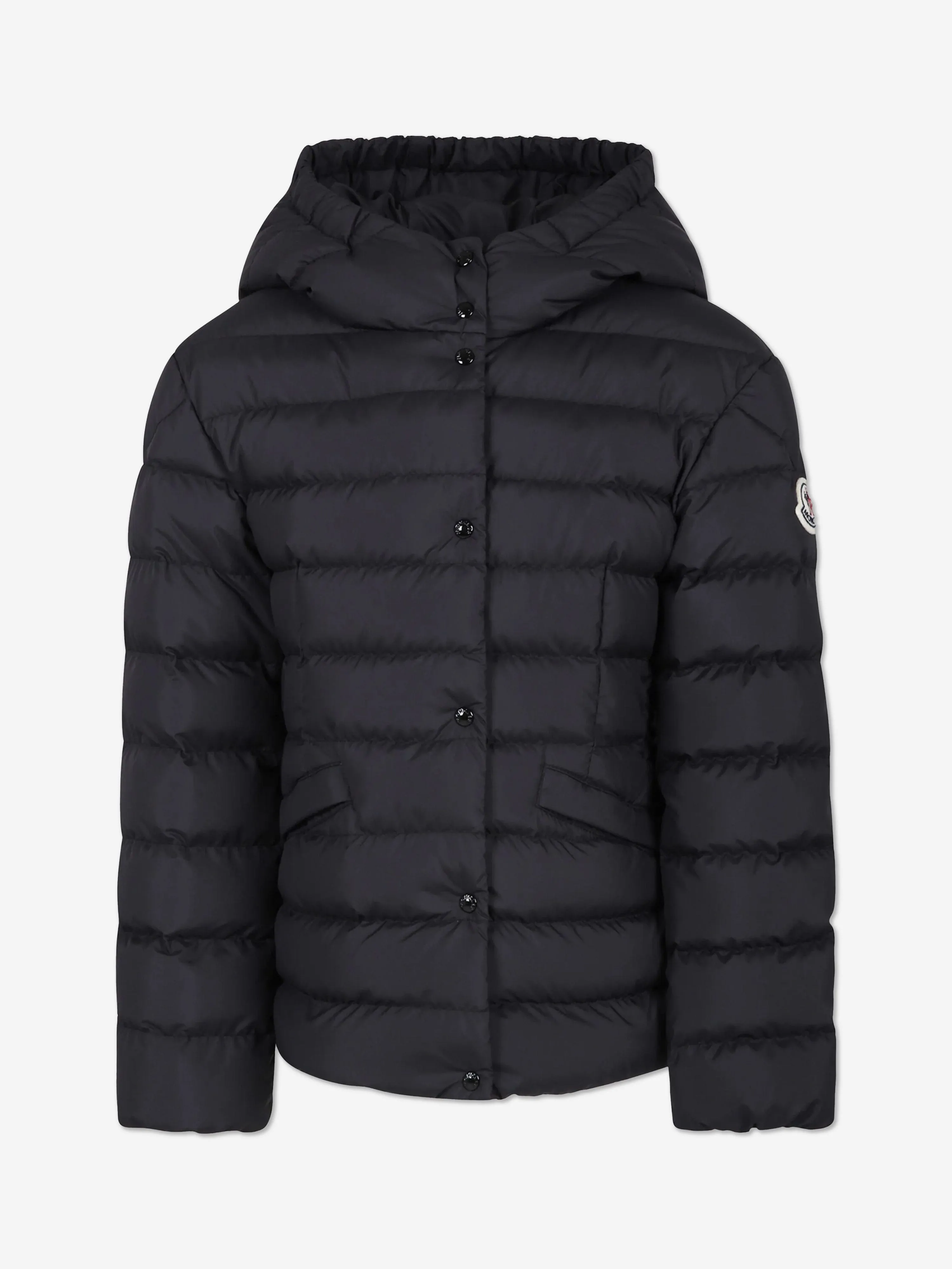 Moncler Enfant Mädchen Daunengefütterte Egisto Jacke in Schwarz