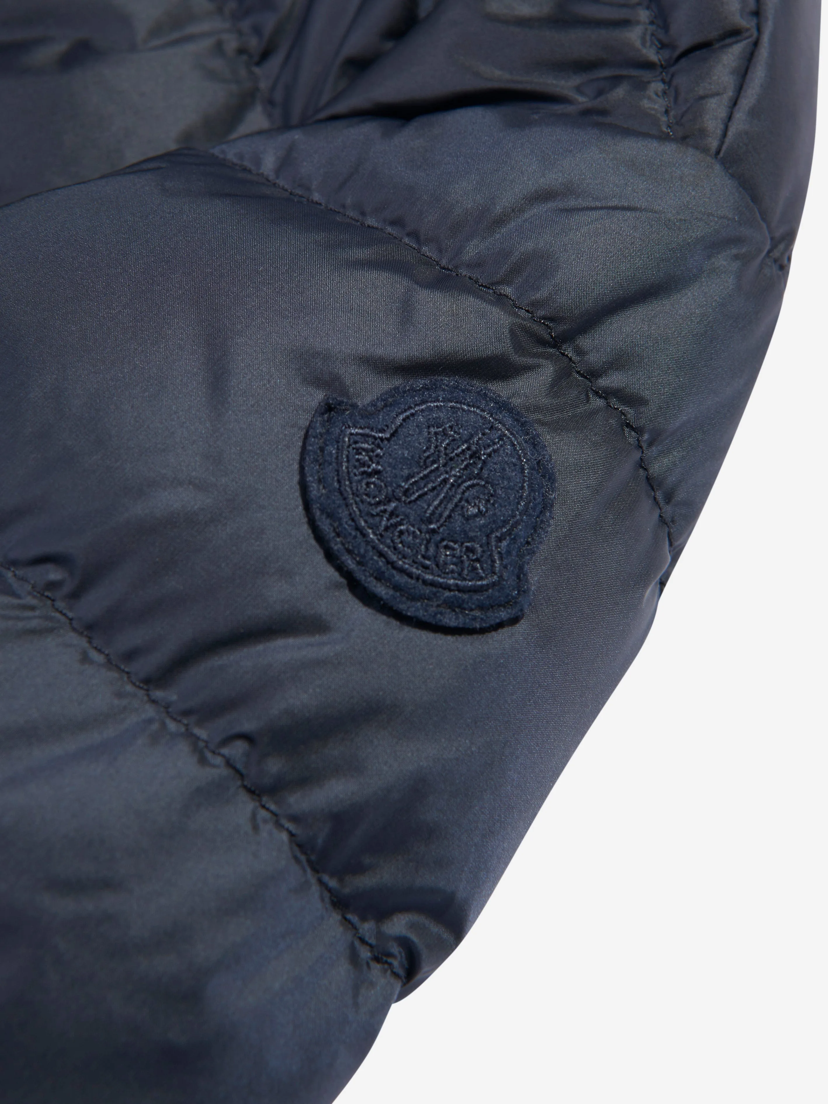Moncler Enfant Mädchen Daunengefütterte Musa Jacke in Marine