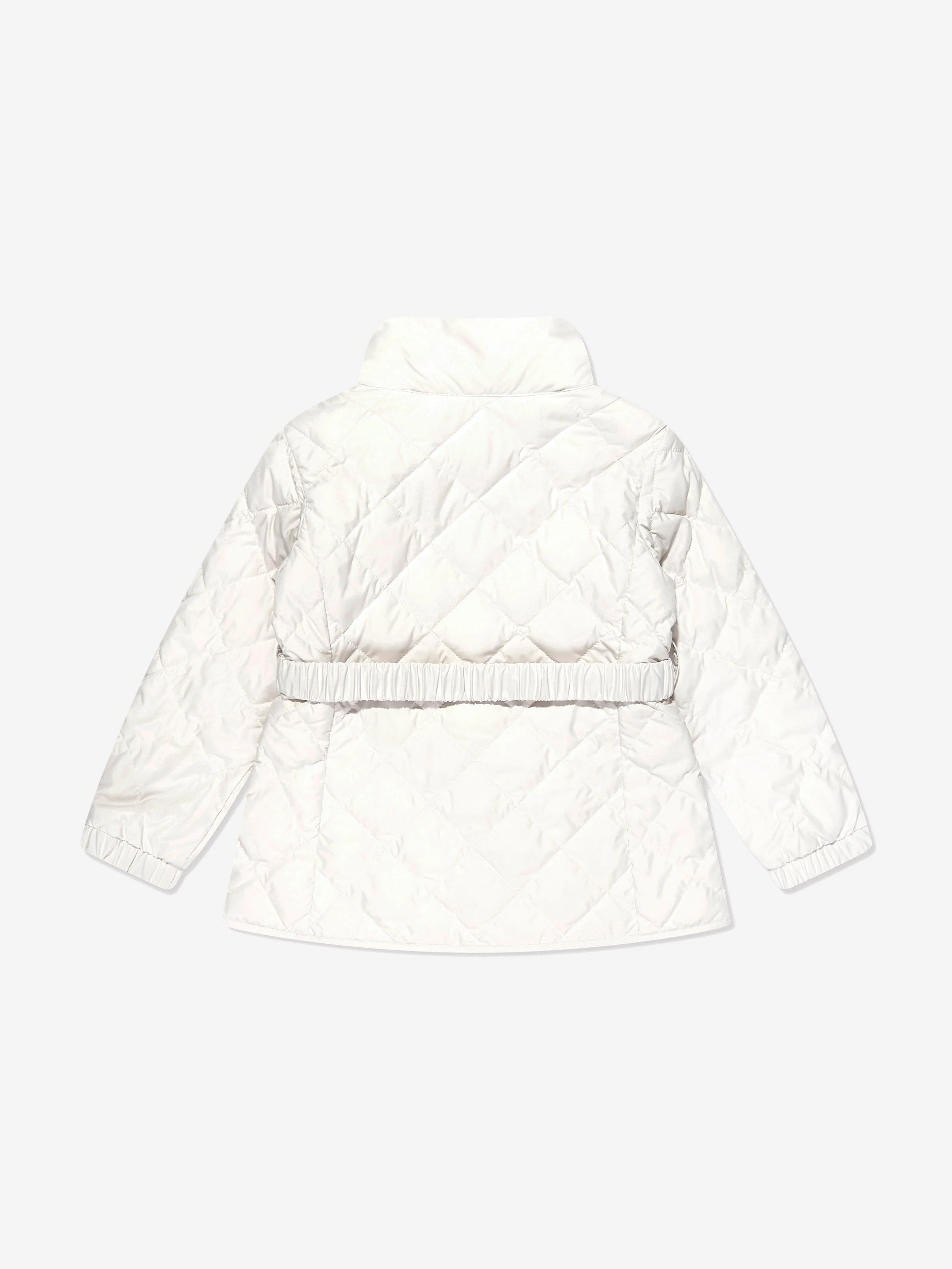 Moncler Enfant Mädchen Daunengefütterte Philanta Jacke in Weiß