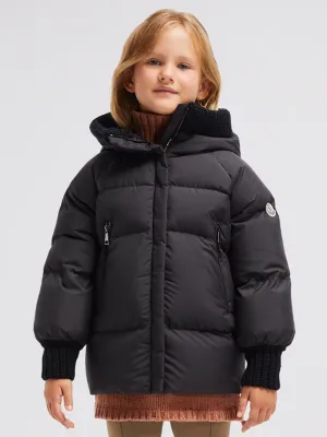 Moncler Enfant Mädchen Daunengefütterte Ronda Jacke in Schwarz